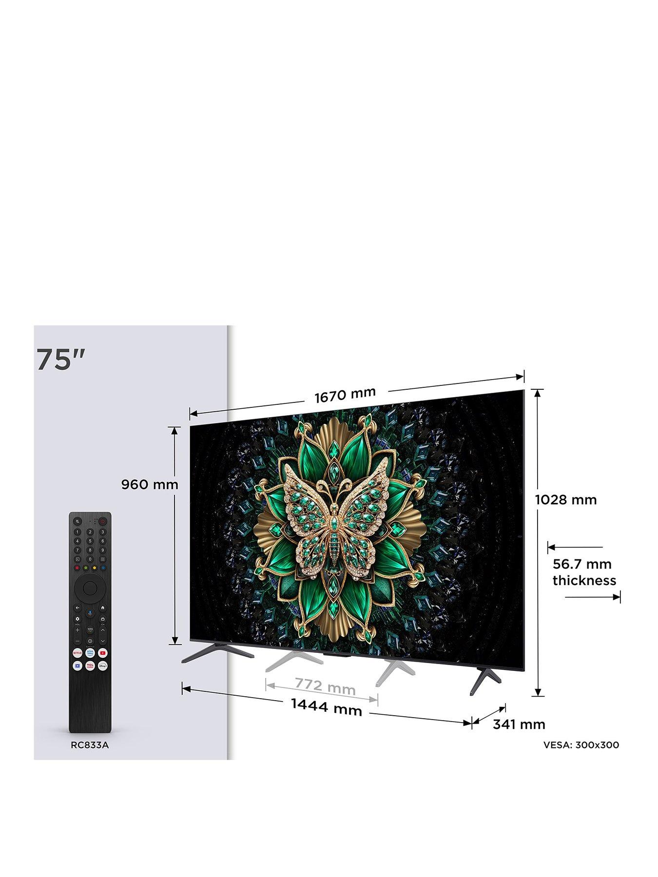  image of tcl-75c6k-uk-75-inch-c6k-premium-qd-mini-led-4k-ultra-hdnbsp144hz-googlenbsptv