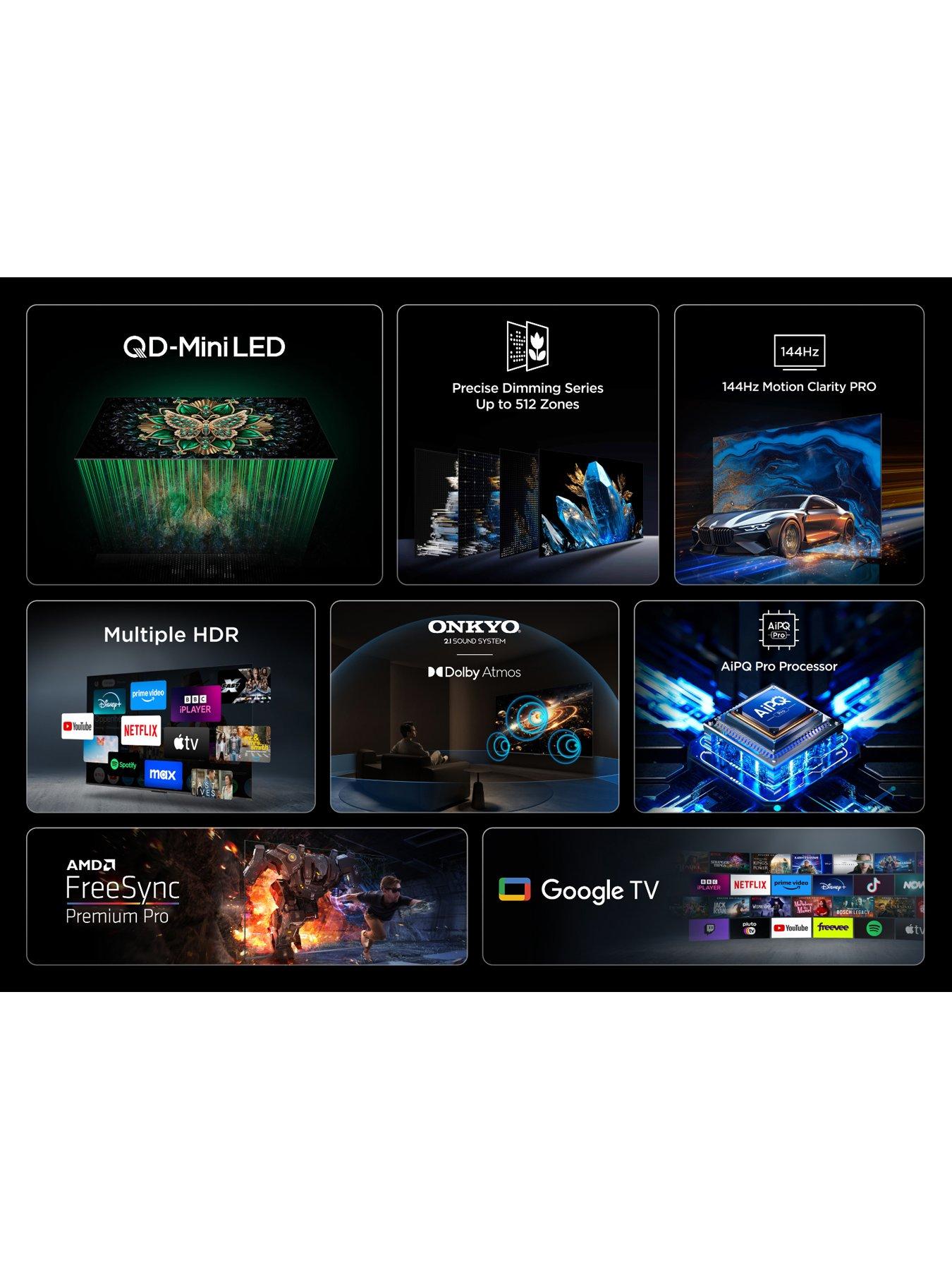 Image 4 of 7 of TCL TCL 75C6K 75" QD MiniLED 4K HDR Google Smart TV - 75C6K-UK