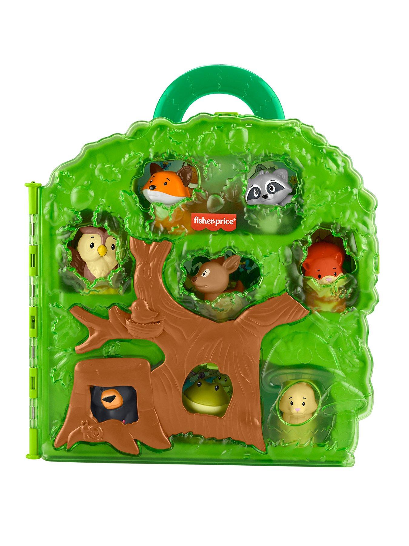 Fisher-Price Little People Little People Forest Friends Carry Case Toddler Playset with Figures, 9 Pieces