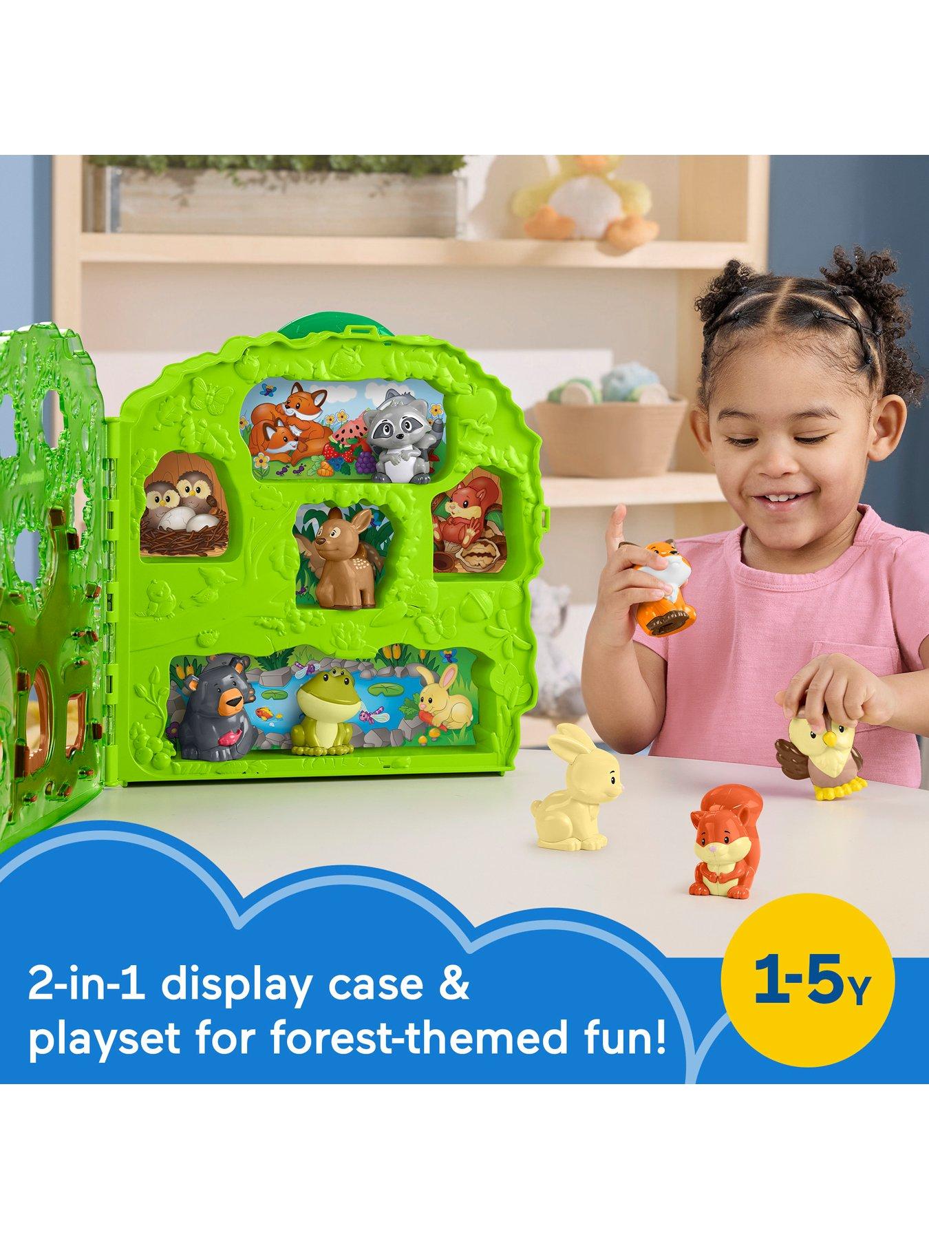 Image 2 of 7 of Fisher-Price Little People Little People Forest Friends Carry Case Toddler Playset with Figures, 9 Pieces