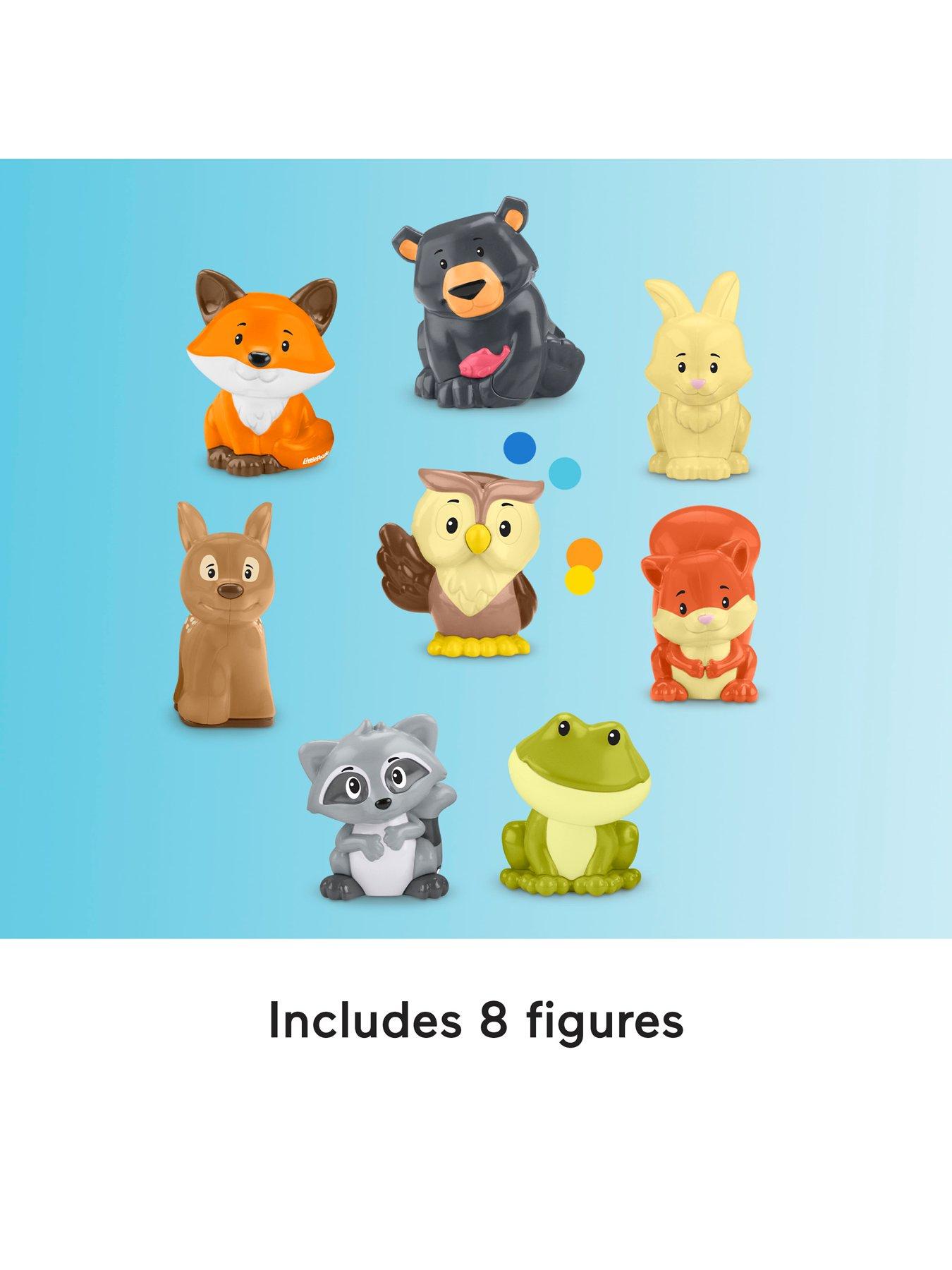 Image 4 of 7 of Fisher-Price Little People Little People Forest Friends Carry Case Toddler Playset with Figures, 9 Pieces