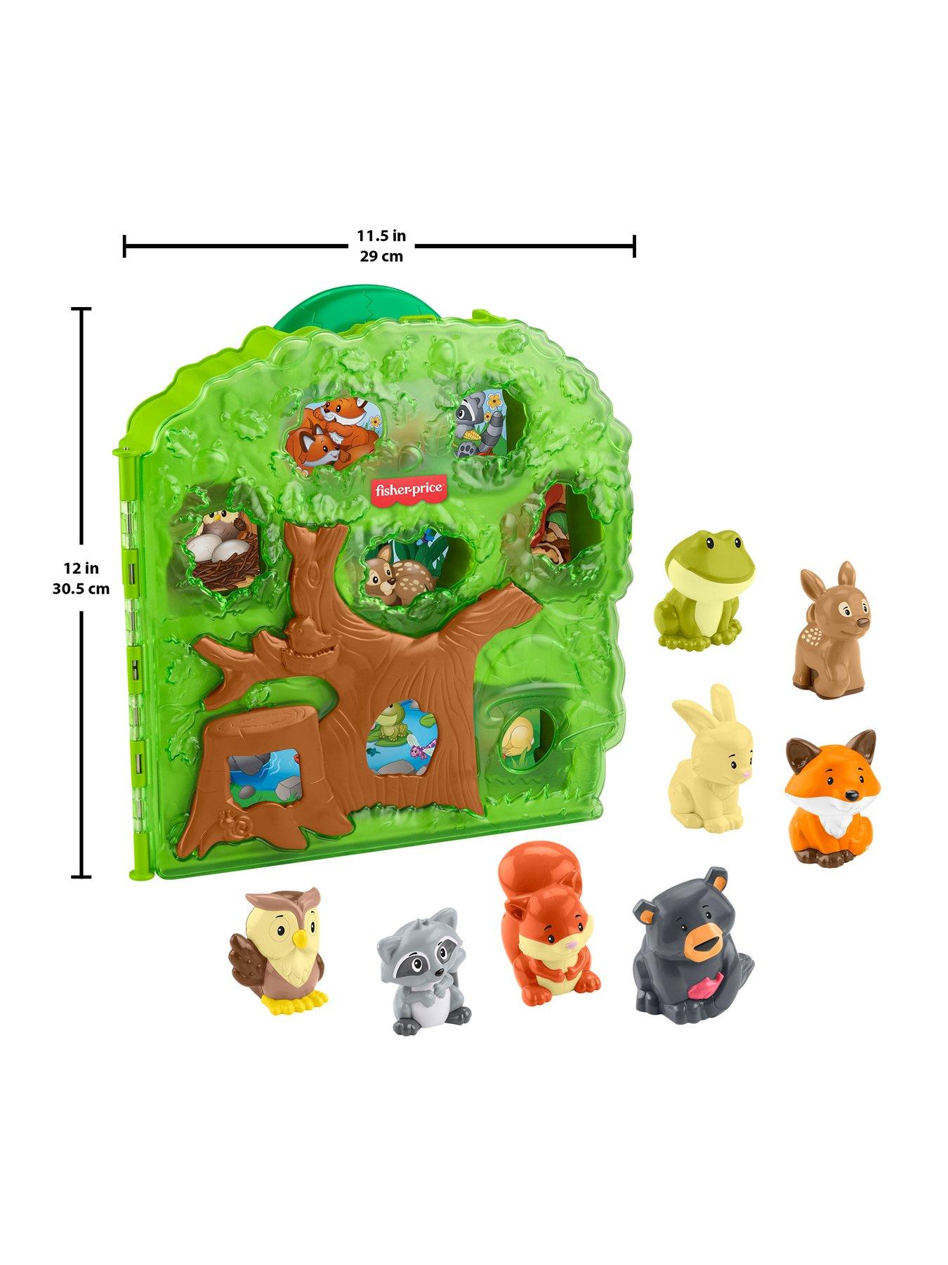 Image 6 of 7 of Fisher-Price Little People Little People Forest Friends Carry Case Toddler Playset with Figures, 9 Pieces