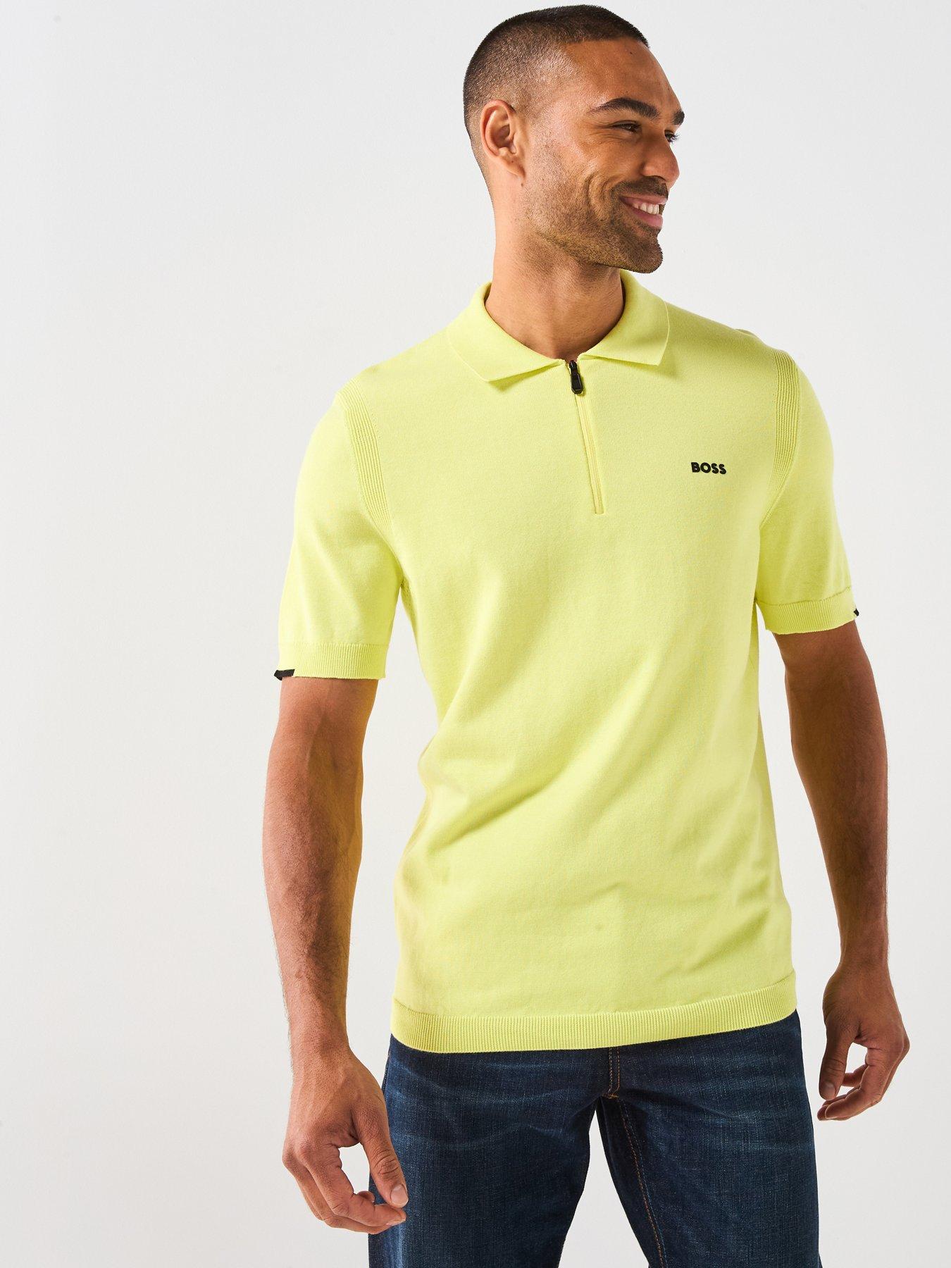 Image 1 of 6 of BOSS Ever-X Regular Fit Knitted Polo - Green