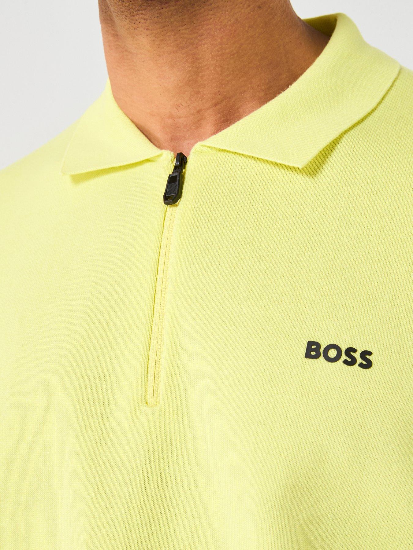 Image 4 of 6 of BOSS Ever-X Regular Fit Knitted Polo - Green