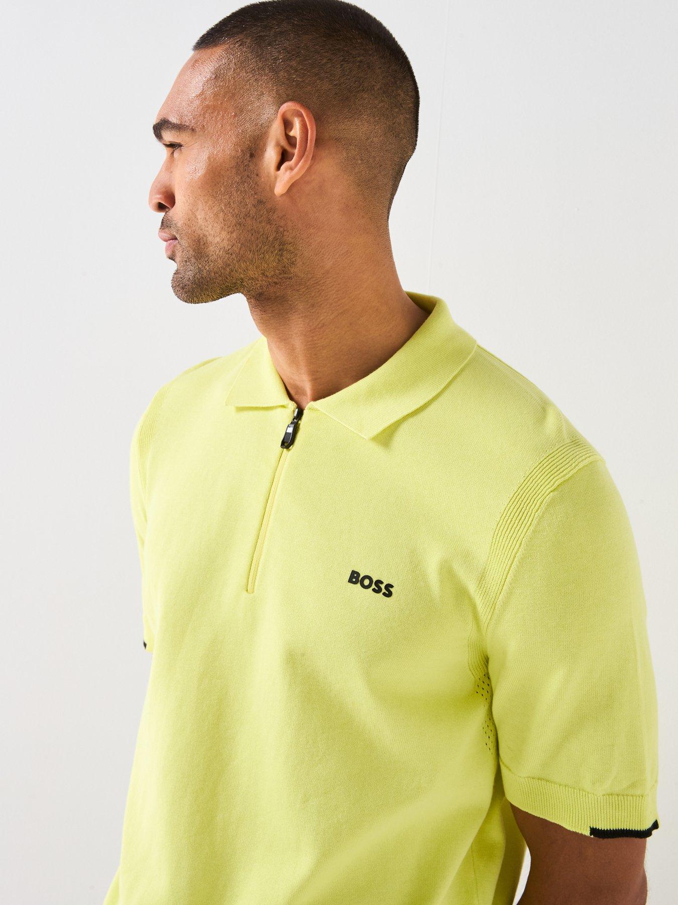 Image 6 of 6 of BOSS Ever-X Regular Fit Knitted Polo - Green