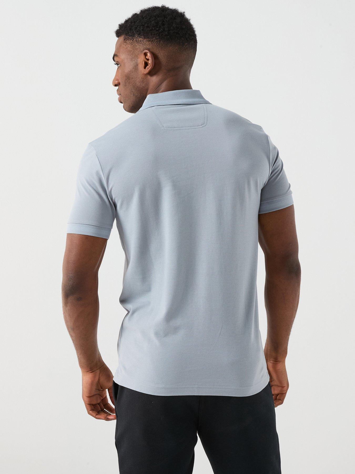 Image 2 of 6 of BOSS Pio 1 Regular Fit Tonal Logo Polo Shirt - Black