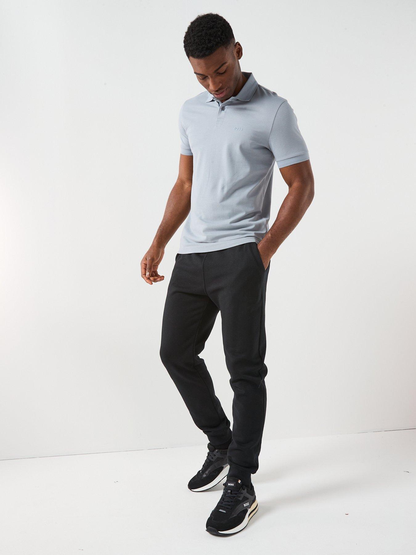 Image 3 of 6 of BOSS Pio 1 Regular Fit Tonal Logo Polo Shirt - Black