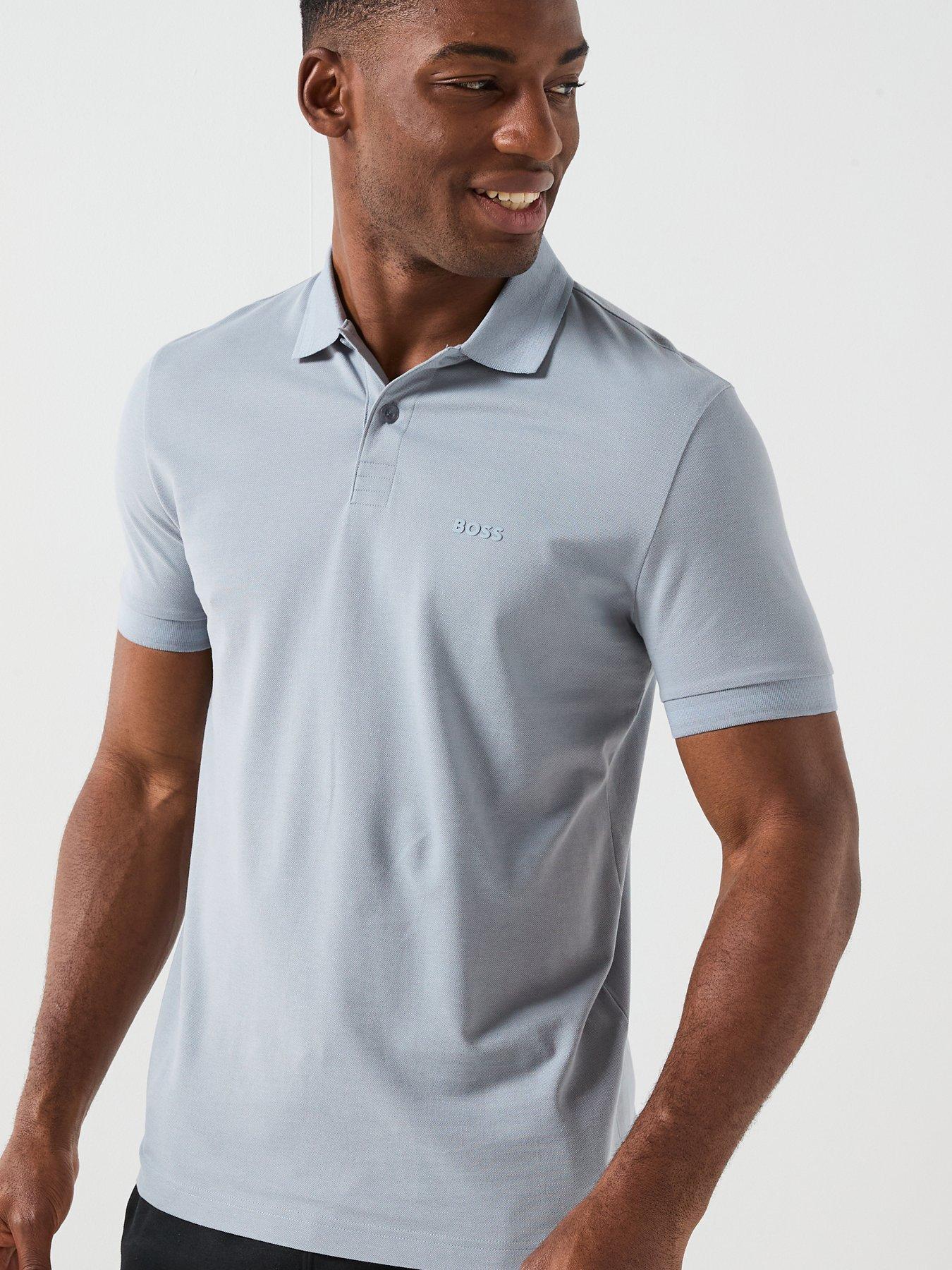 Image 5 of 6 of BOSS Pio 1 Regular Fit Tonal Logo Polo Shirt - Black