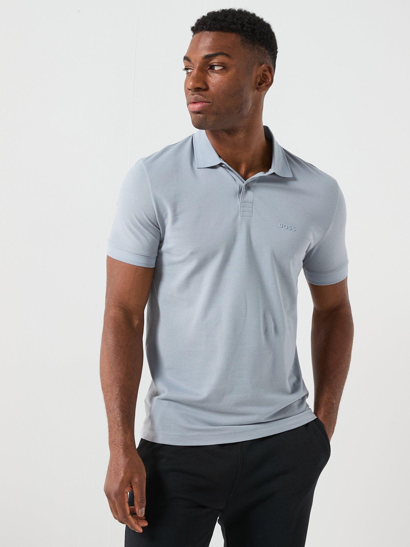 Image 6 of 6 of BOSS Pio 1 Regular Fit Tonal Logo Polo Shirt - Black