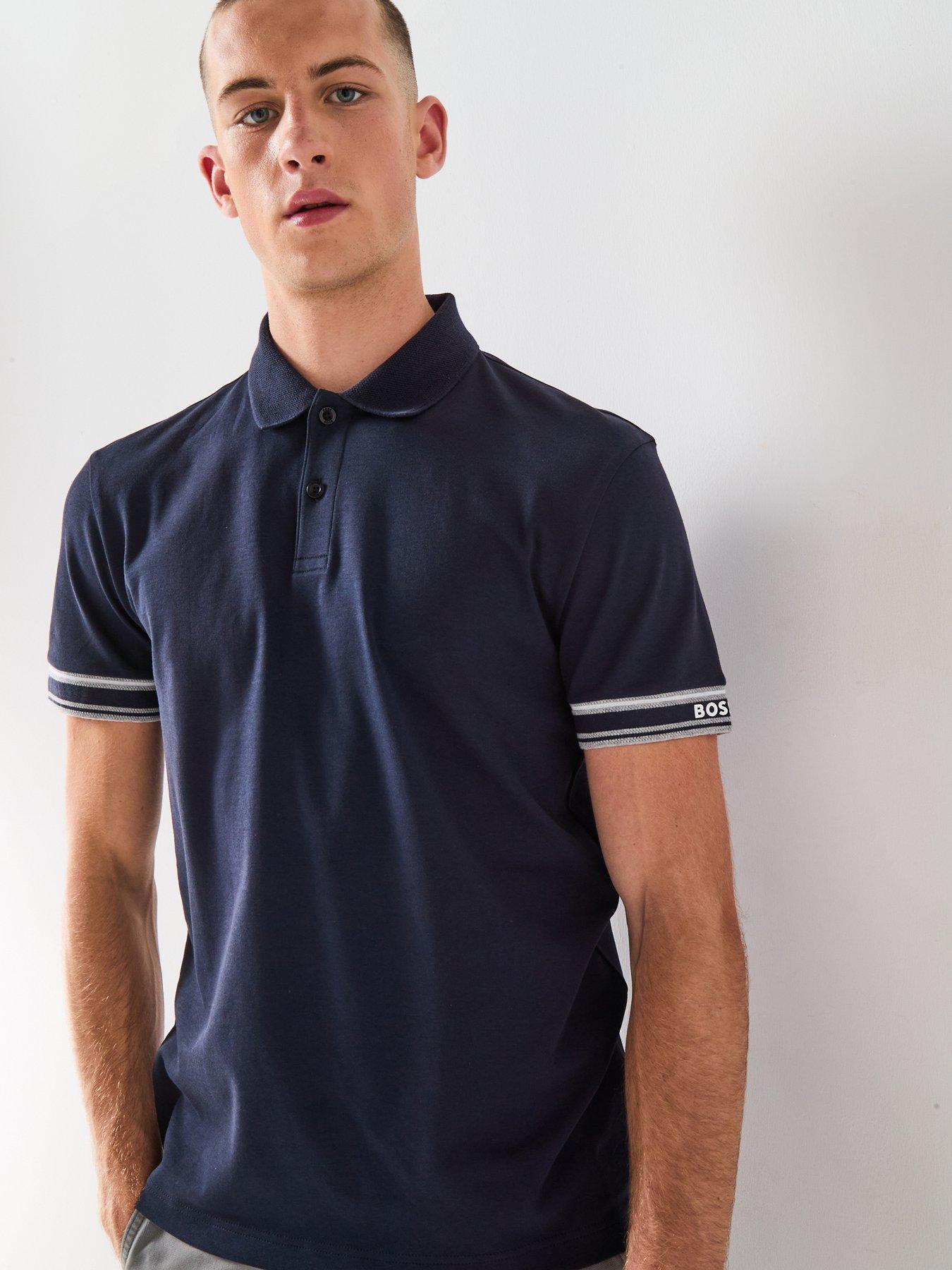 undefined Polo Zone Slim Fit Arm Logo Polo Shirt - Navy