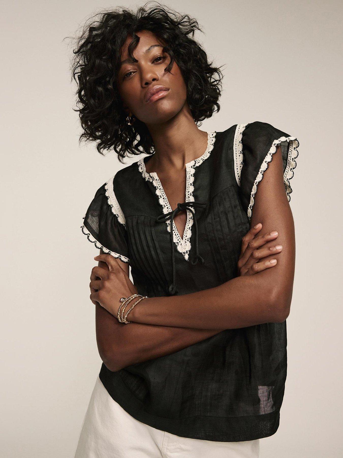 mint-velvet-cap-sleeve-blouse-black