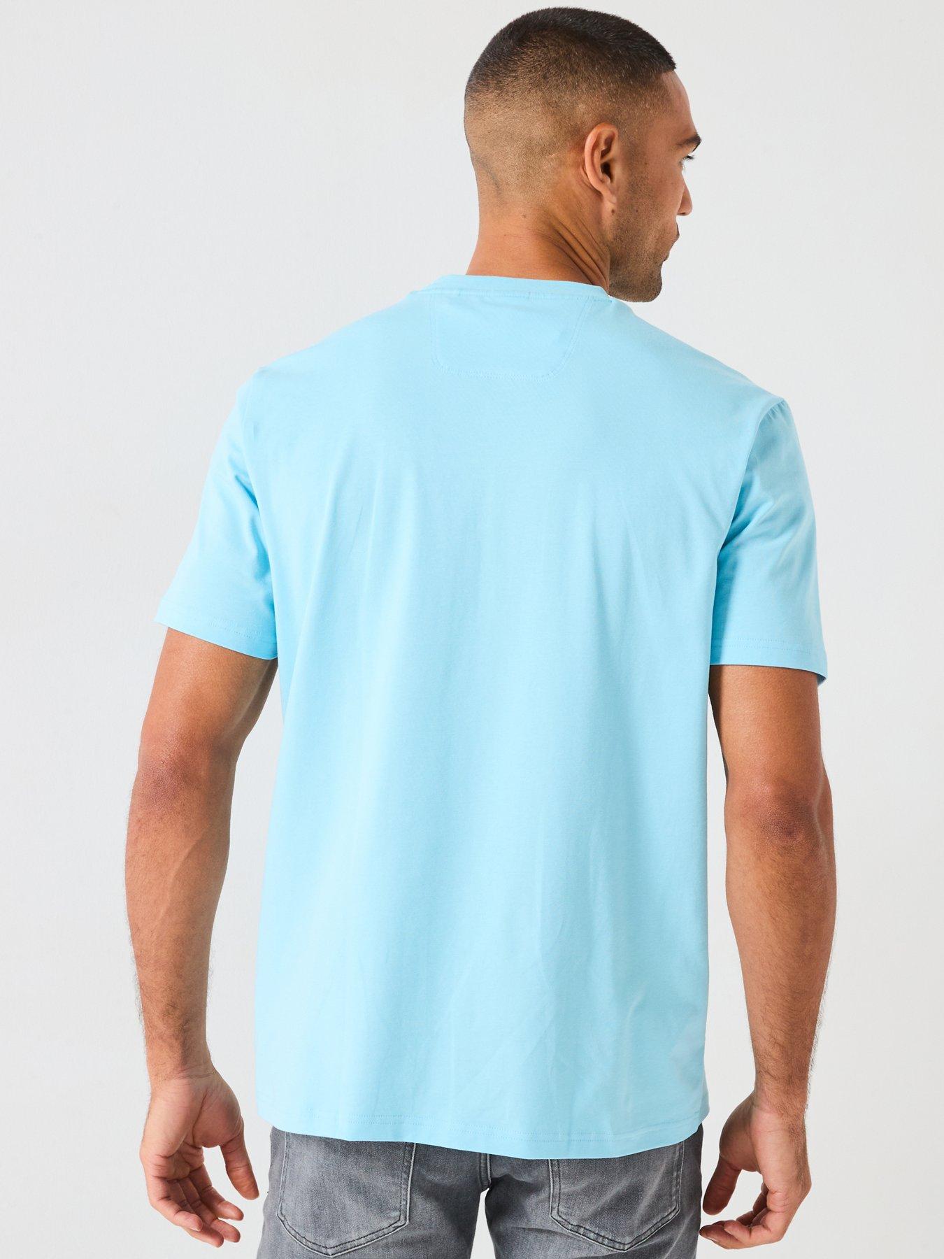 Image 2 of 6 of BOSS Tee Grx Zone Graphic T-Shirt - Light Blue