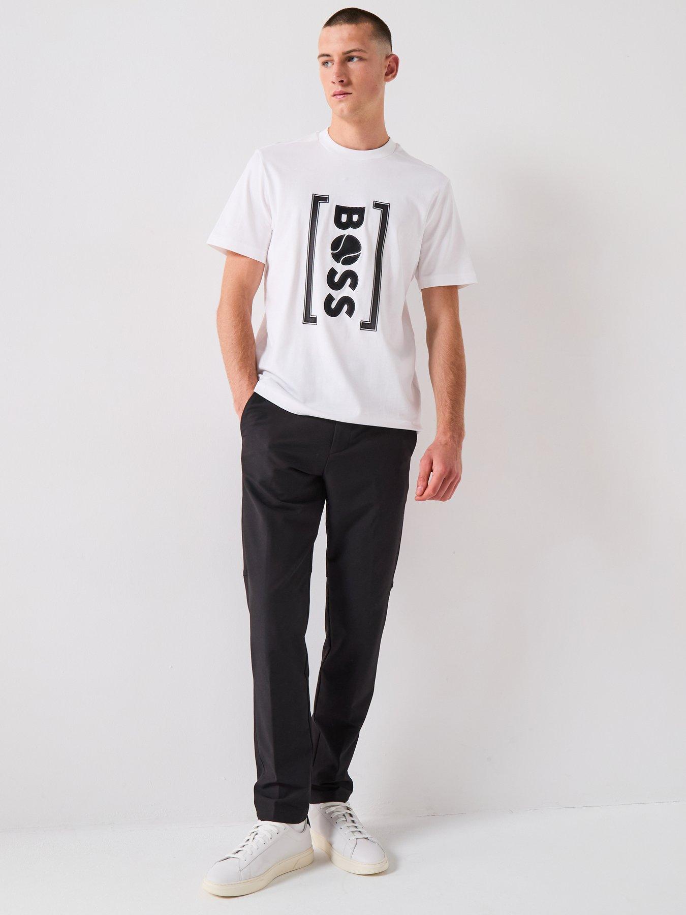 Image 5 of 5 of BOSS Commuter Regular Fit Techlite Trousers - Black