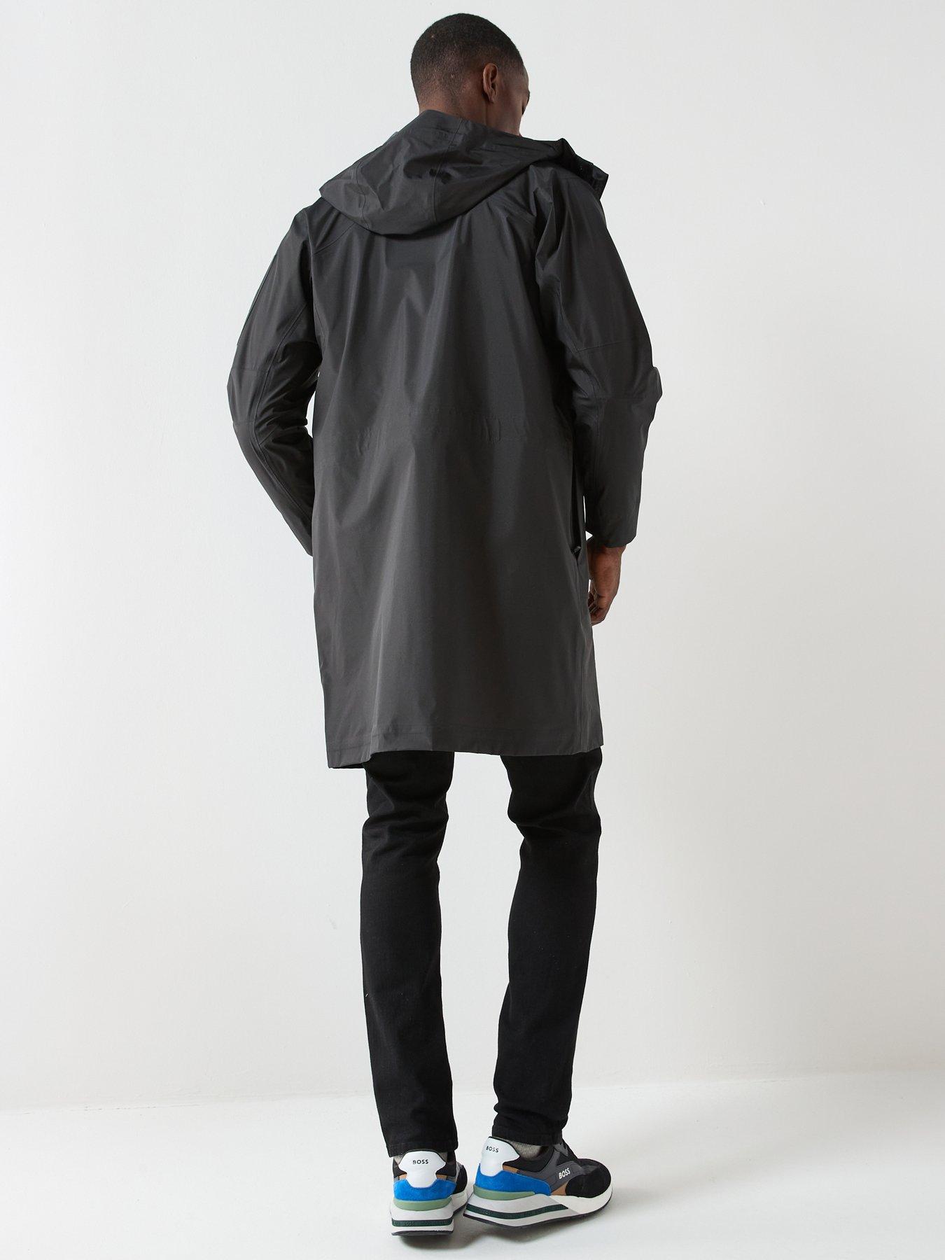 stillFront image of boss-water-repellent-lightweight-parka-coat-with-sealed-seams-white