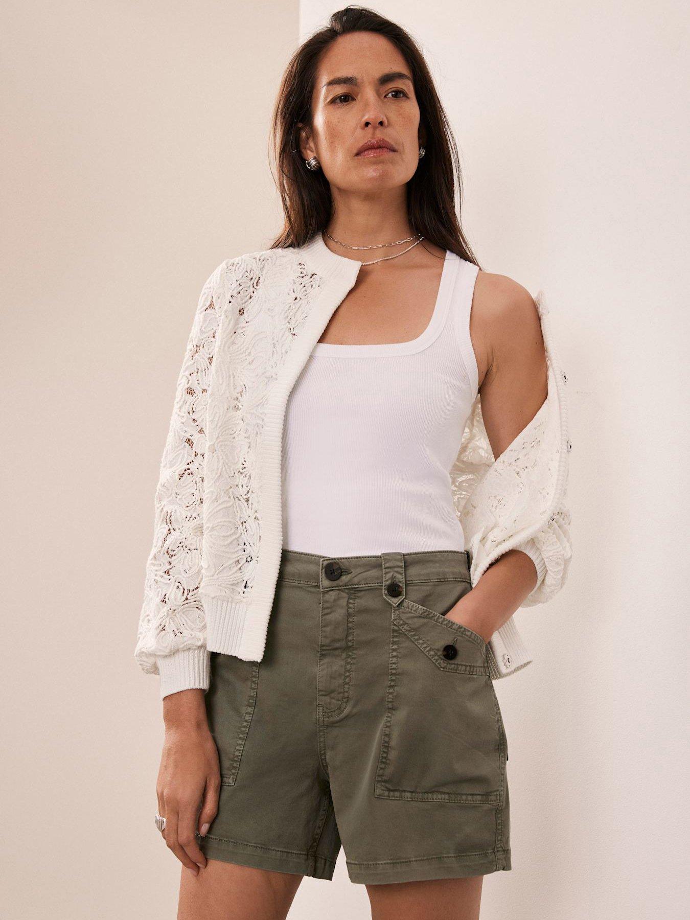 undefined Chino Utility Shorts - Khaki