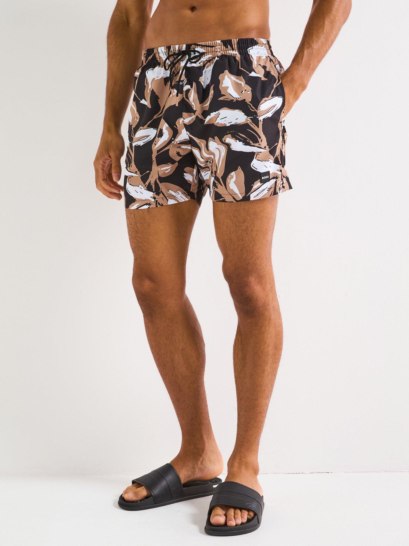 Image 1 of 4 of BOSS Piranha Floral Print Swimshorts - Multi