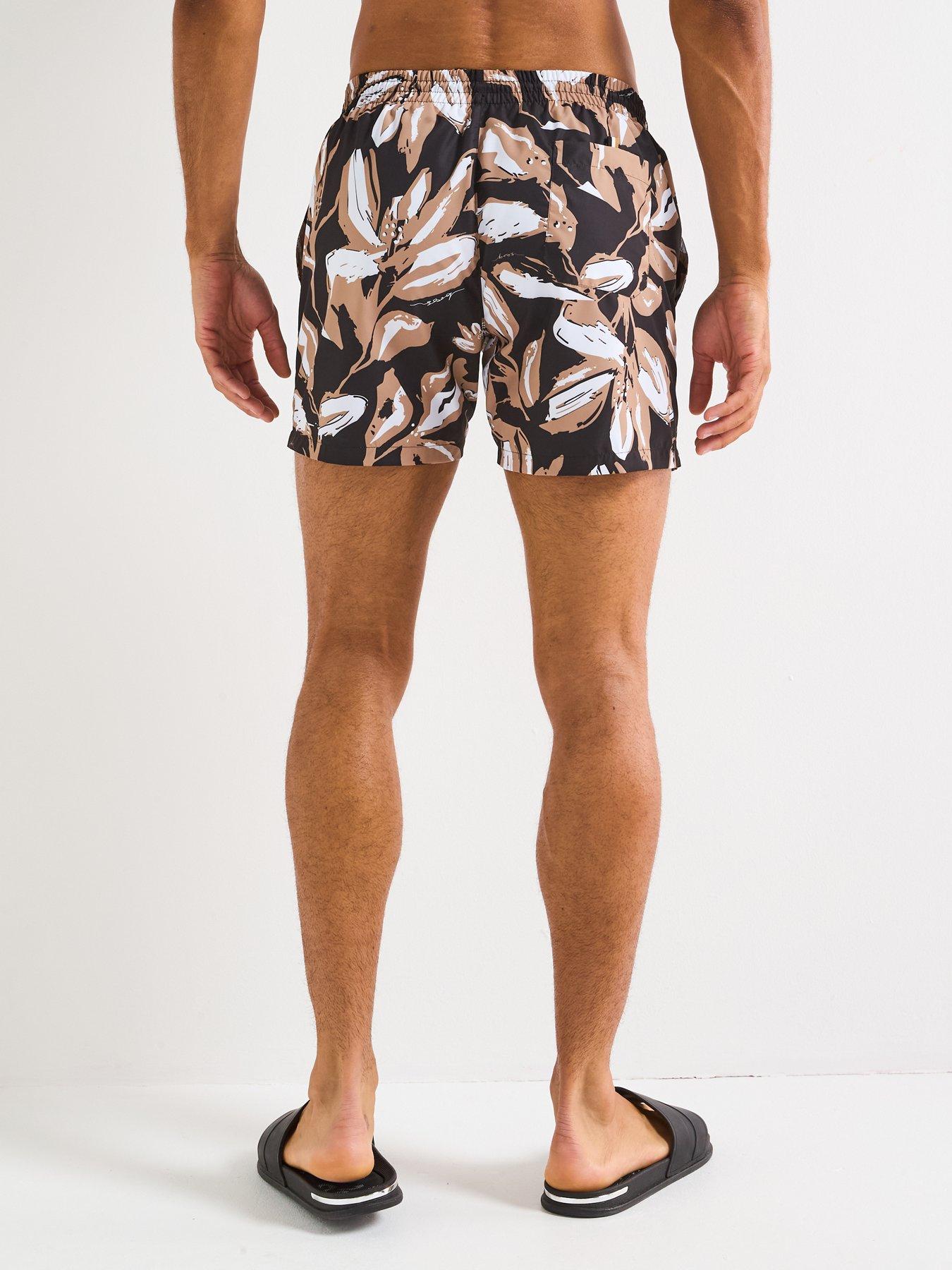 Image 2 of 4 of BOSS Piranha Floral Print Swimshorts - Multi