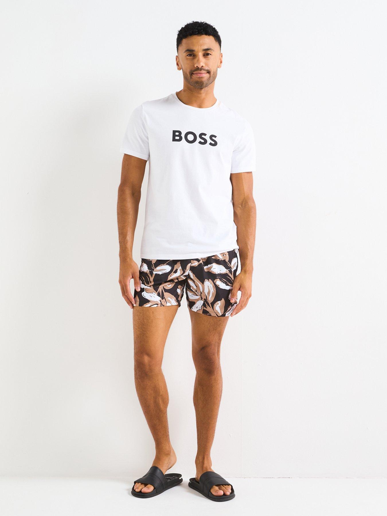Image 3 of 4 of BOSS Piranha Floral Print Swimshorts - Multi