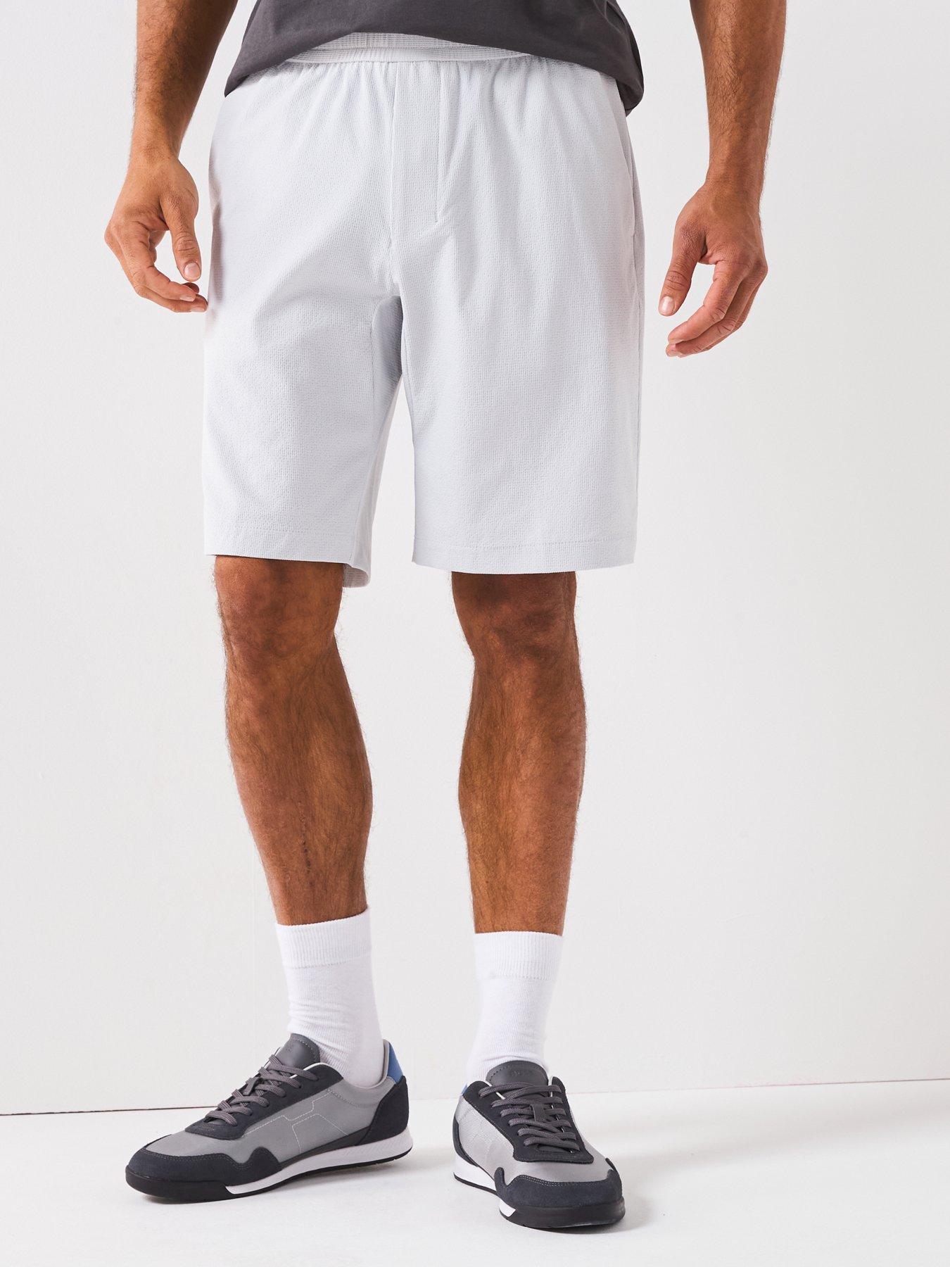 undefined Flex Seersucker Shorts - Light Grey
