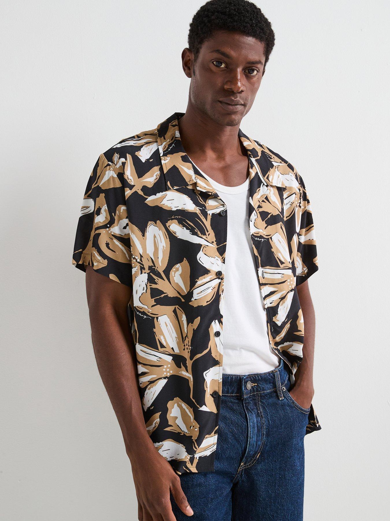 undefined All Over Print Beach Shirt - Multi