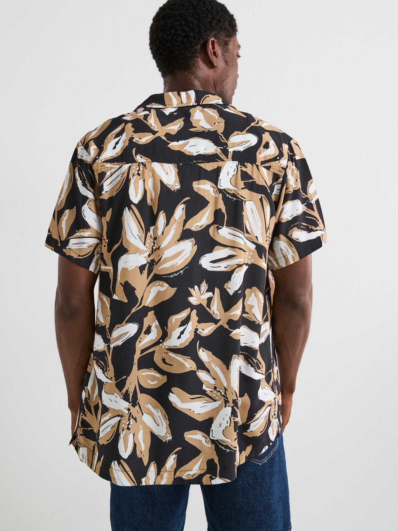 Image 2 of 6 of BOSS All Over Print Beach Shirt - Multi