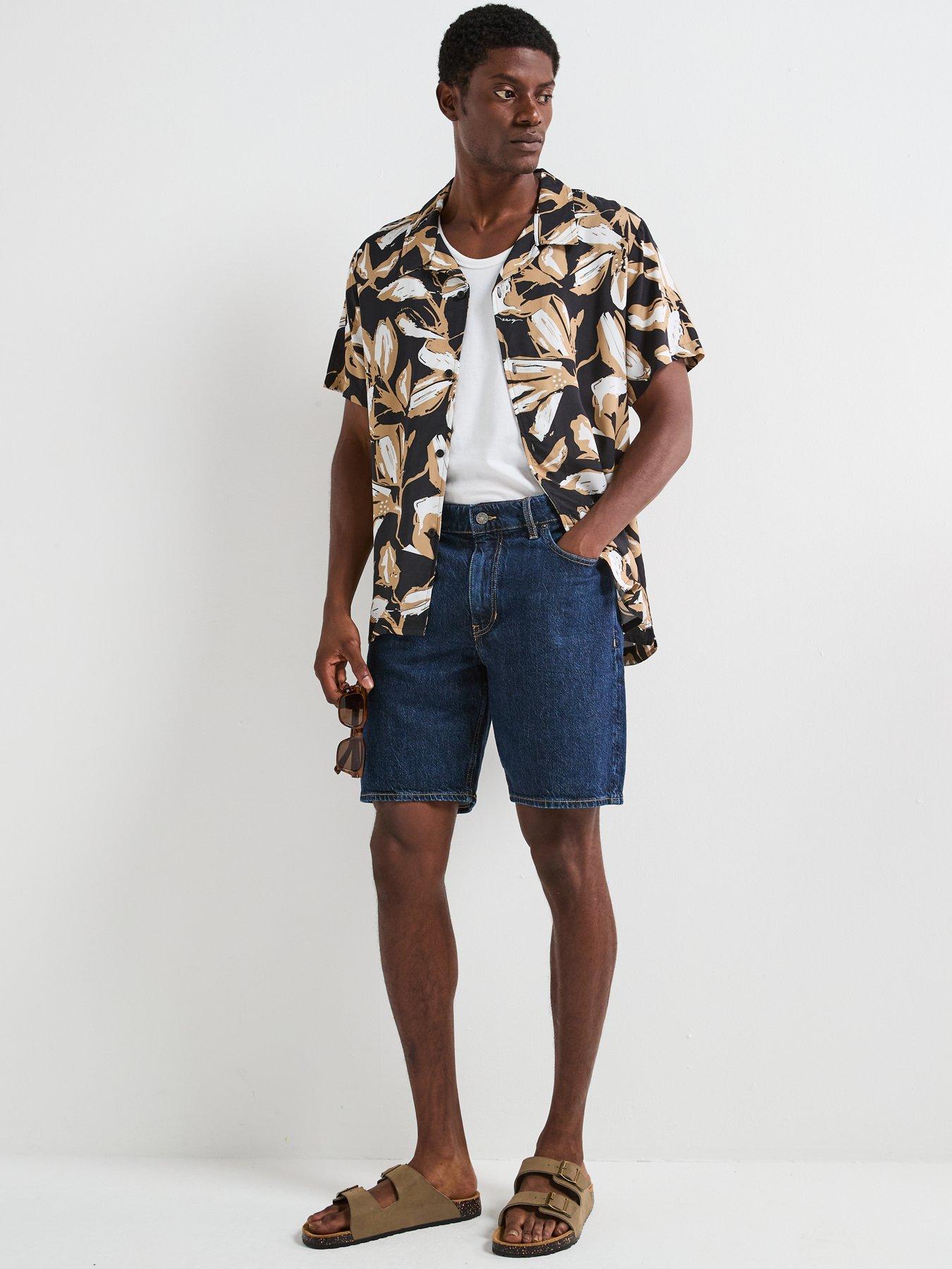 Image 6 of 6 of BOSS All Over Print Beach Shirt - Multi