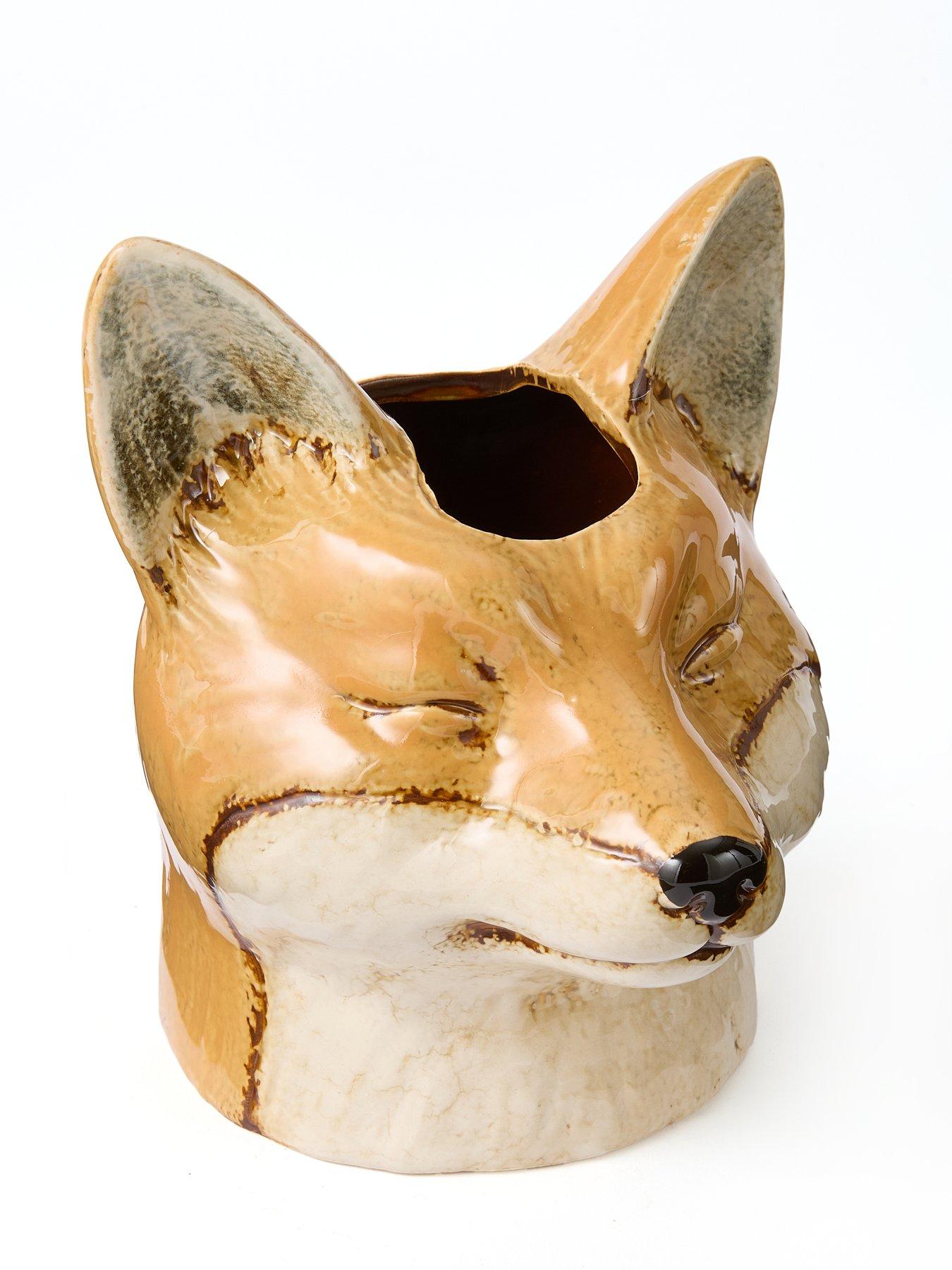 Image 2 of 6 of Heaven Sends Fox Head Planter Autumn Decoration
