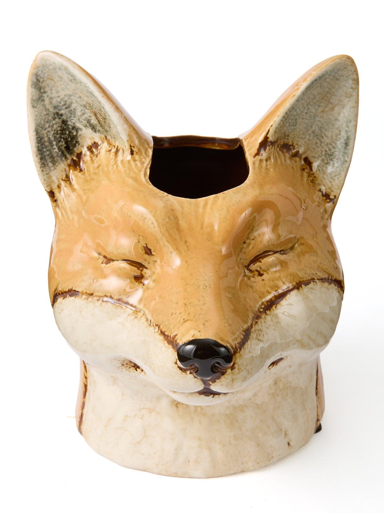 Image 4 of 6 of Heaven Sends Fox Head Planter Autumn Decoration