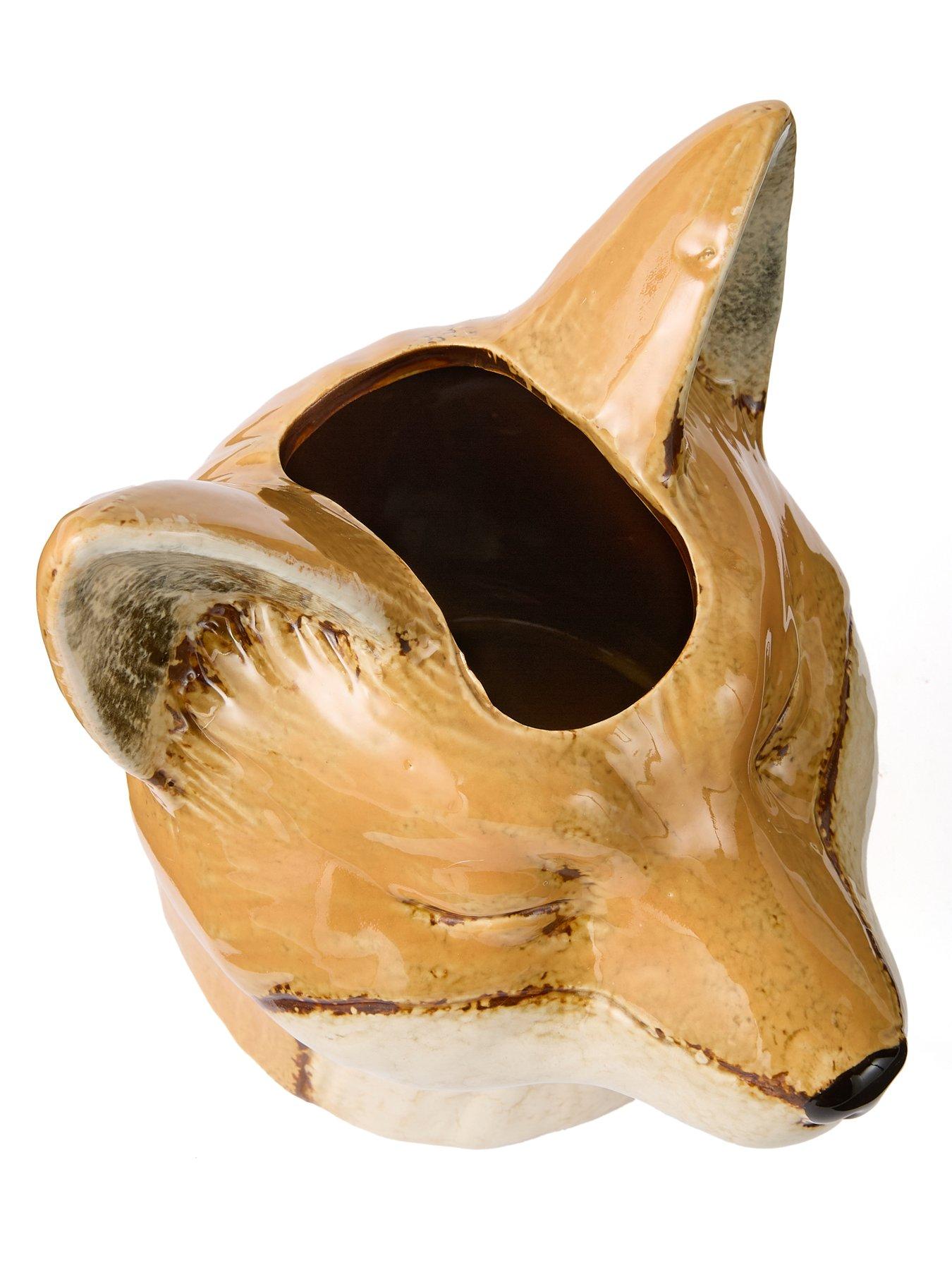 Image 6 of 6 of Heaven Sends Fox Head Planter Autumn Decoration