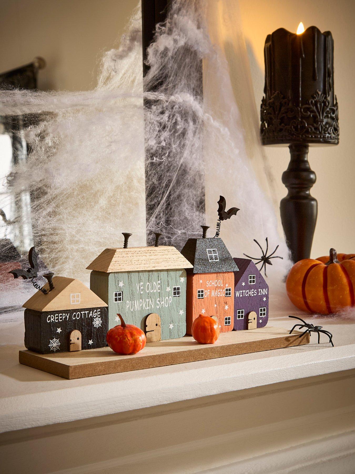 Image 1 of 5 of Heaven Sends Set of 4 Halloween House Decorations