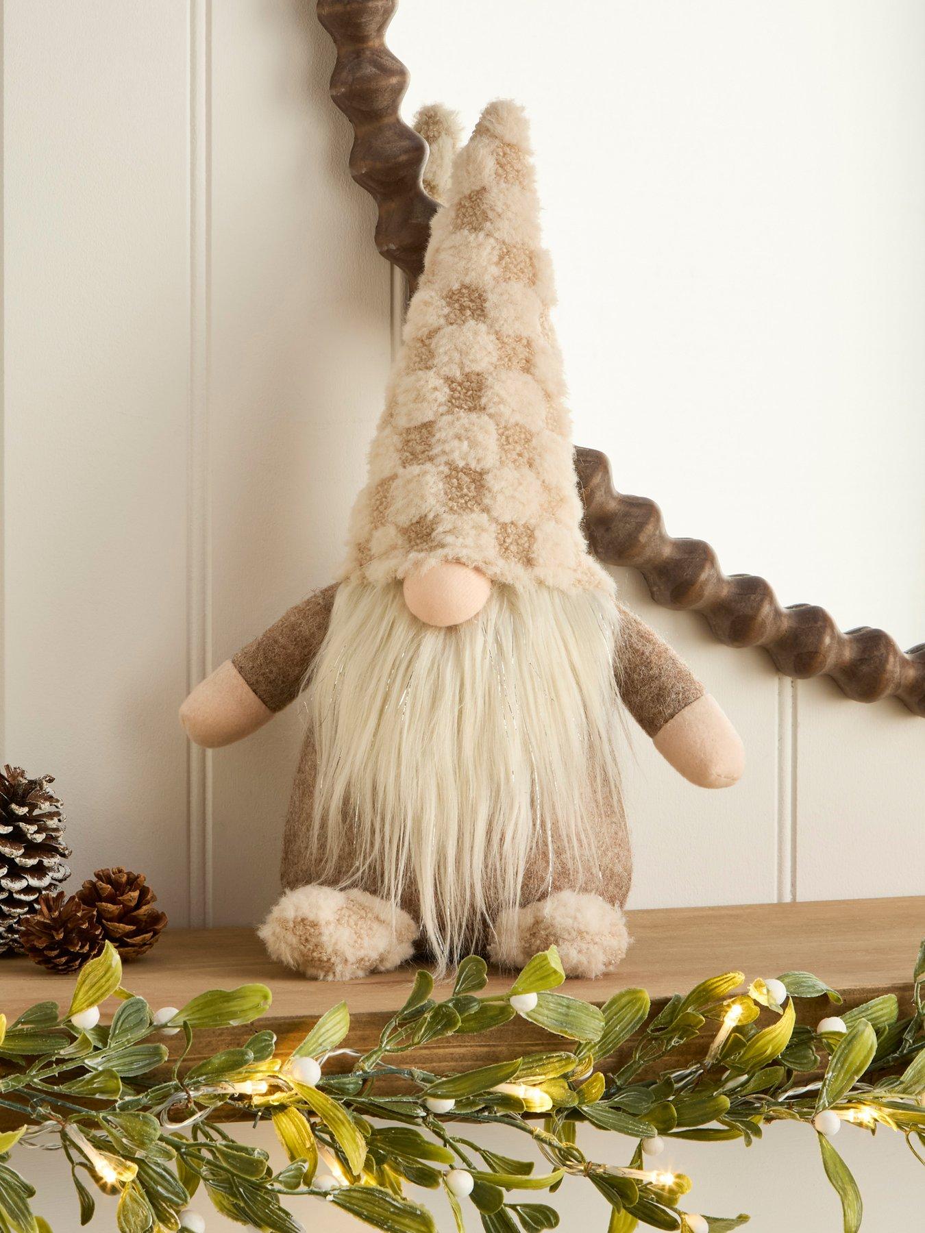 Image 1 of 6 of Heaven Sends Gonk in Fluffy Check Hat Christmas Decoration