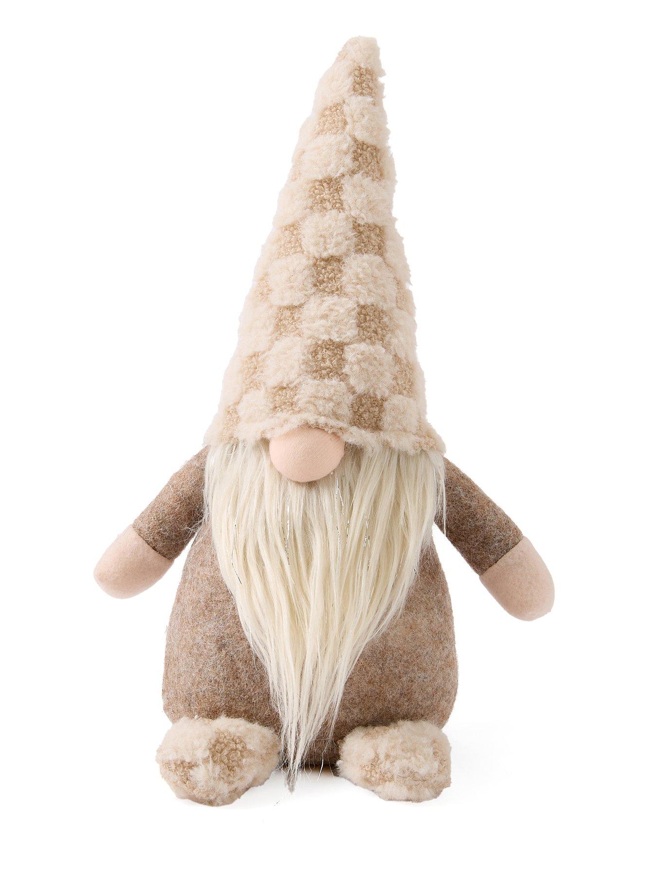 Image 2 of 6 of Heaven Sends Gonk in Fluffy Check Hat Christmas Decoration