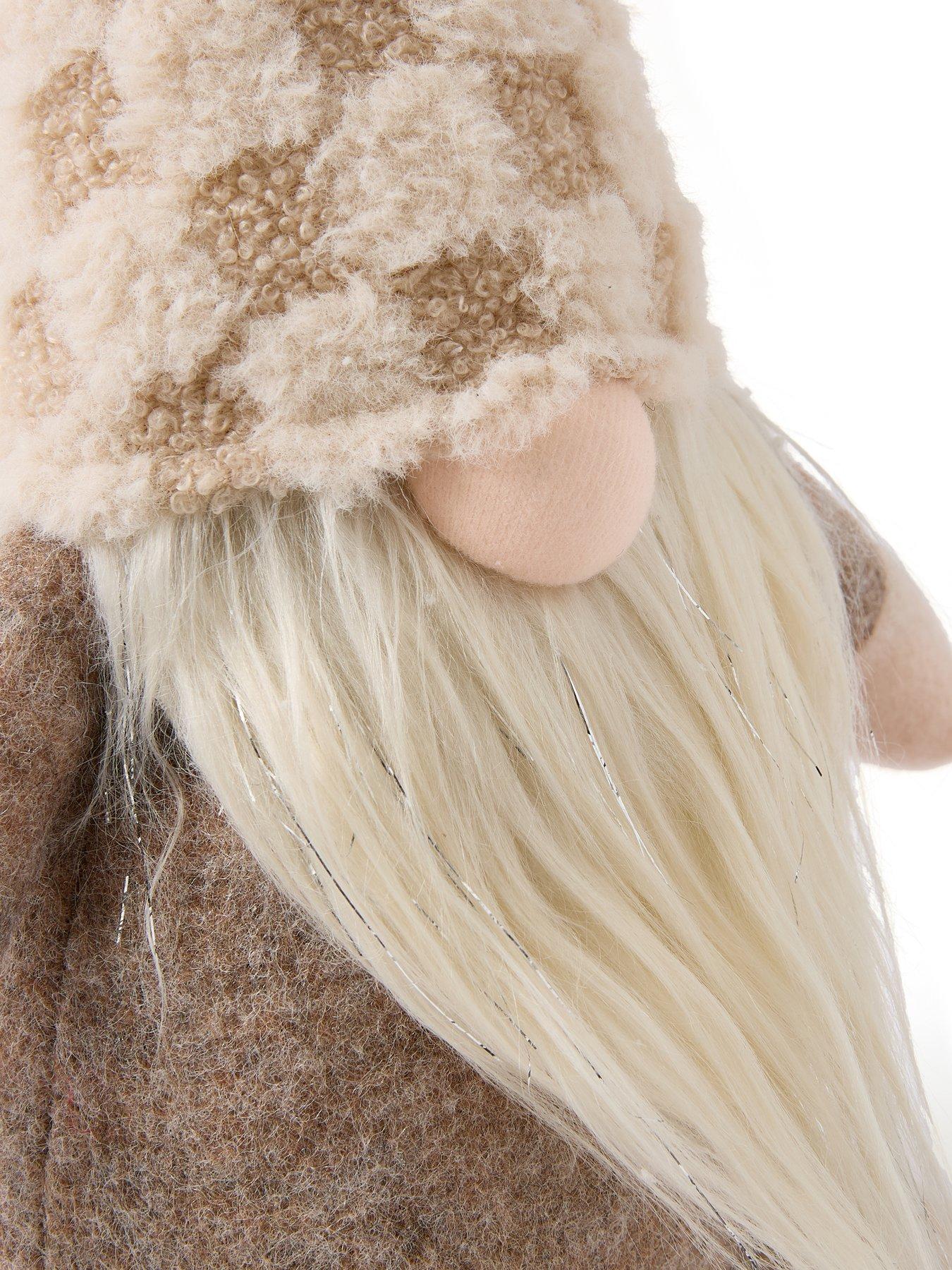 Image 5 of 6 of Heaven Sends Gonk in Fluffy Check Hat Christmas Decoration