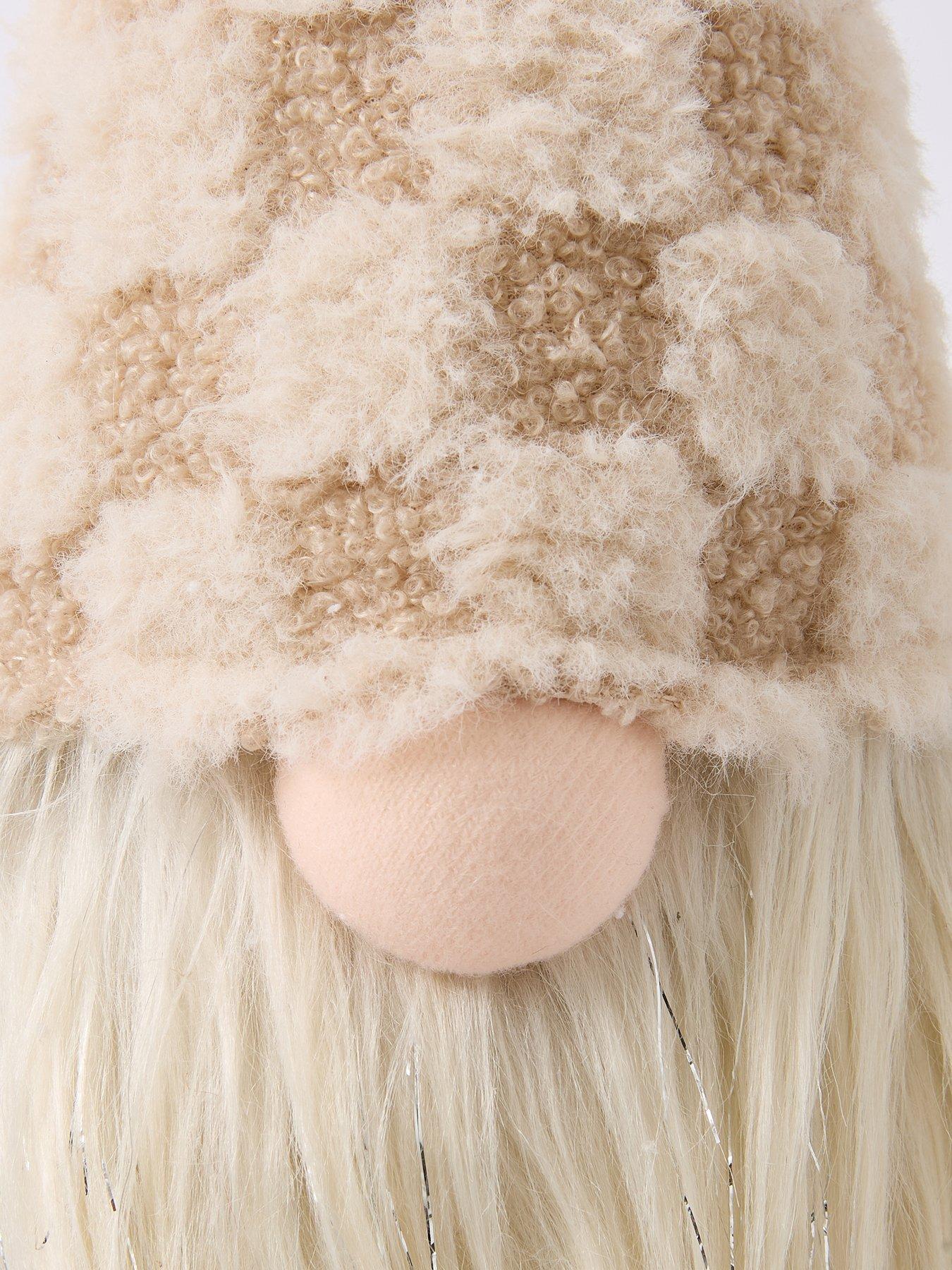 Image 6 of 6 of Heaven Sends Gonk in Fluffy Check Hat Christmas Decoration