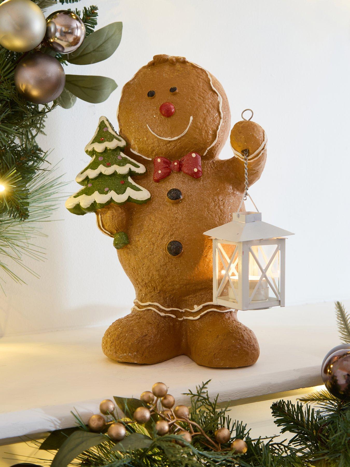 undefined Gingerbread Man with Lantern Christmas Decoration