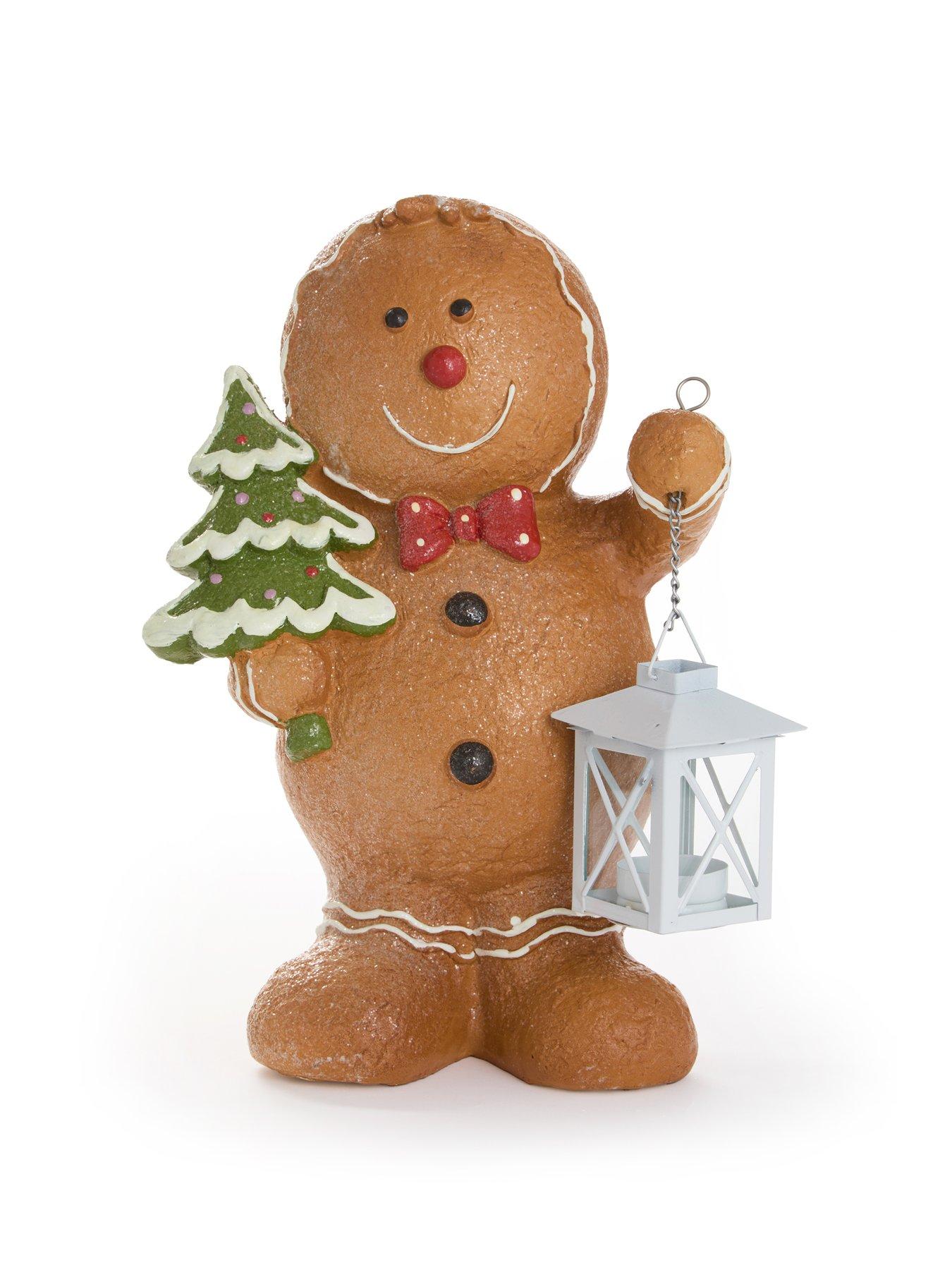 Image 2 of 7 of Heaven Sends Gingerbread Man with&nbsp;Lantern Christmas Decoration