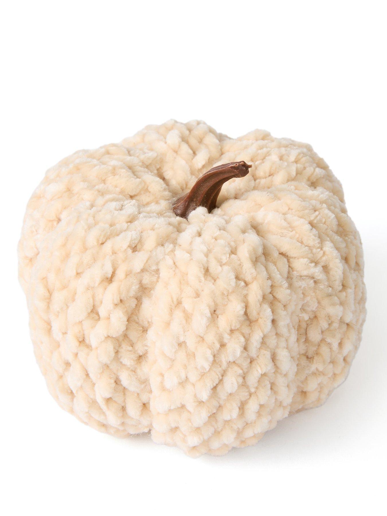 Image 6 of 6 of Heaven Sends Set of 3 Chenille Pumpkin Autumn Decorations