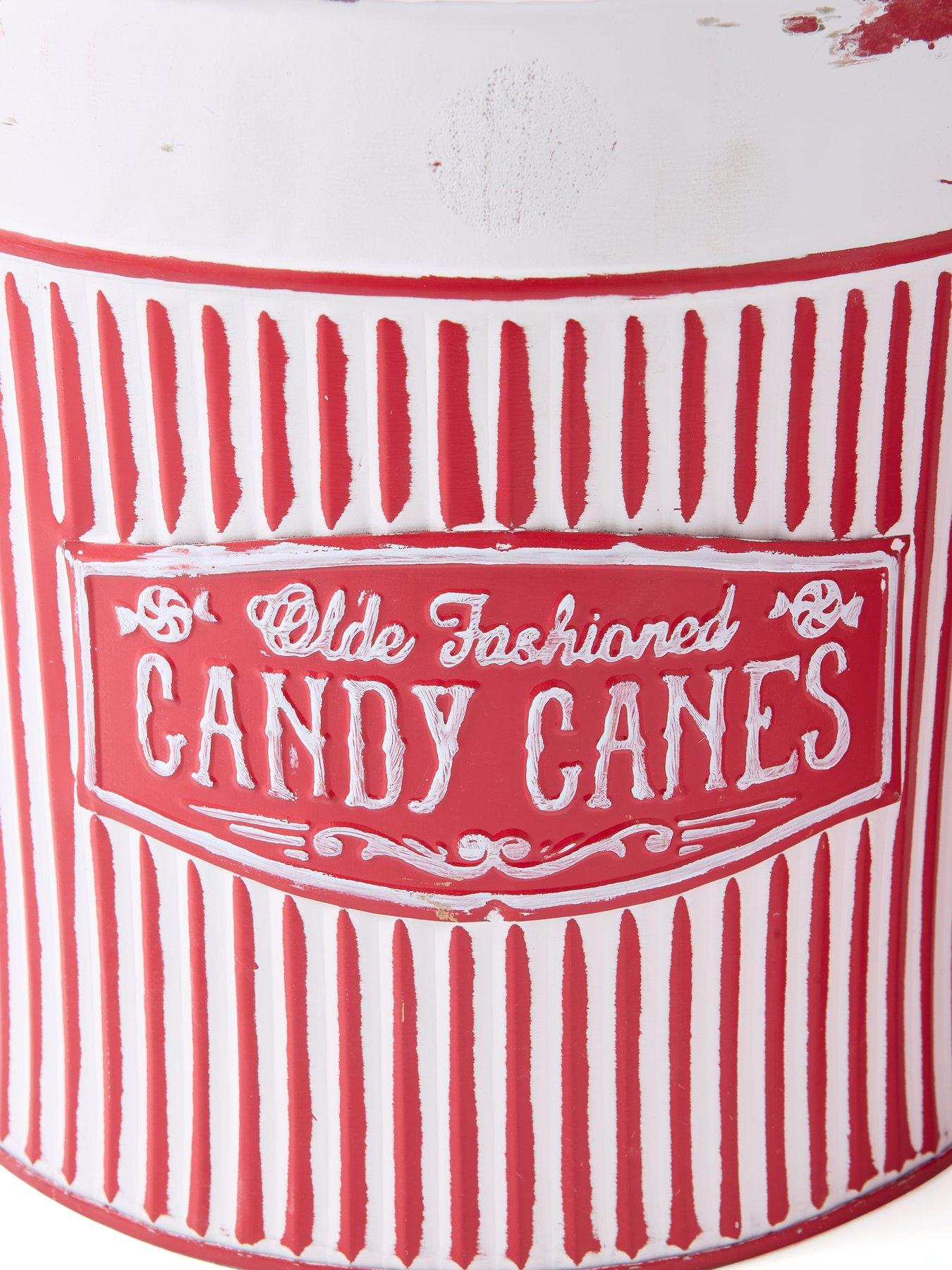 Image 6 of 6 of Heaven Sends Set&nbsp;of&nbsp;2 Candy Cane Bucket Christmas Decorations