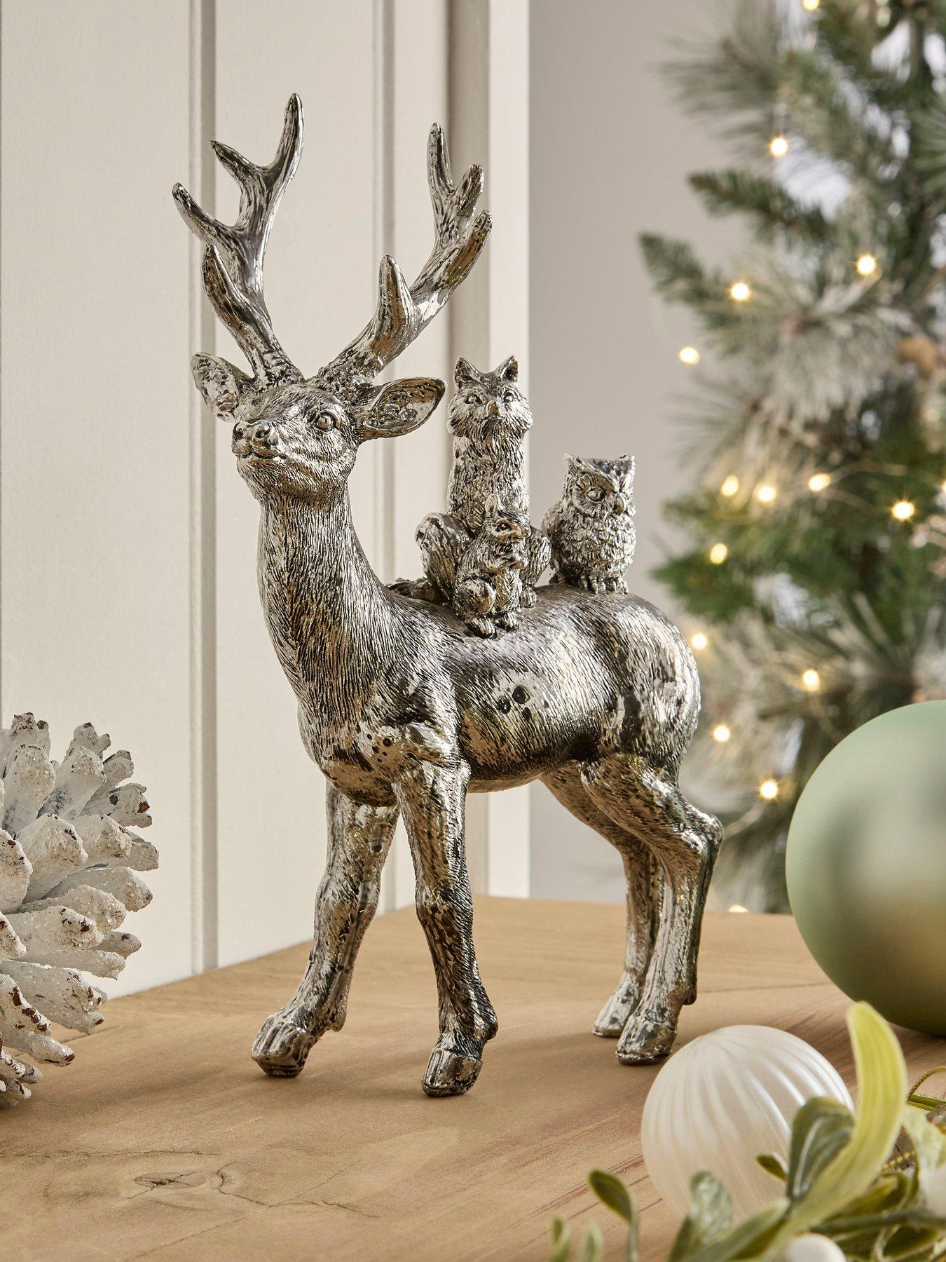 undefined 22 cm Stag with Woodland Friends Christmas Decoration