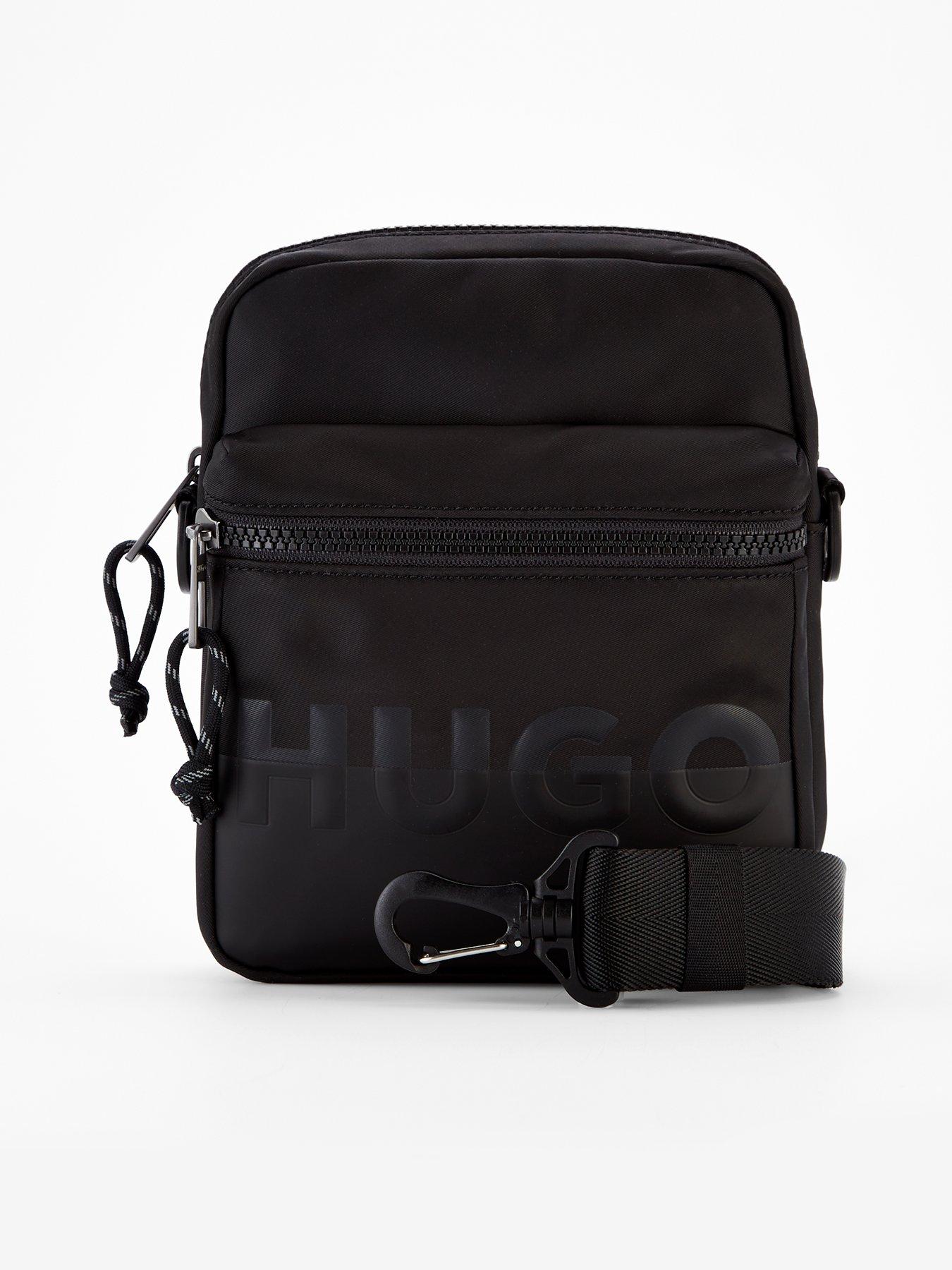 undefined Nosh Split Logo Zip Crossbody Bag - Black