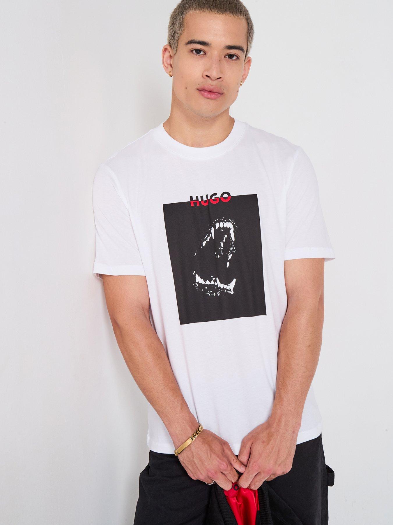 hugo-regular-fit-animal-print-dobero-t-shirt-white