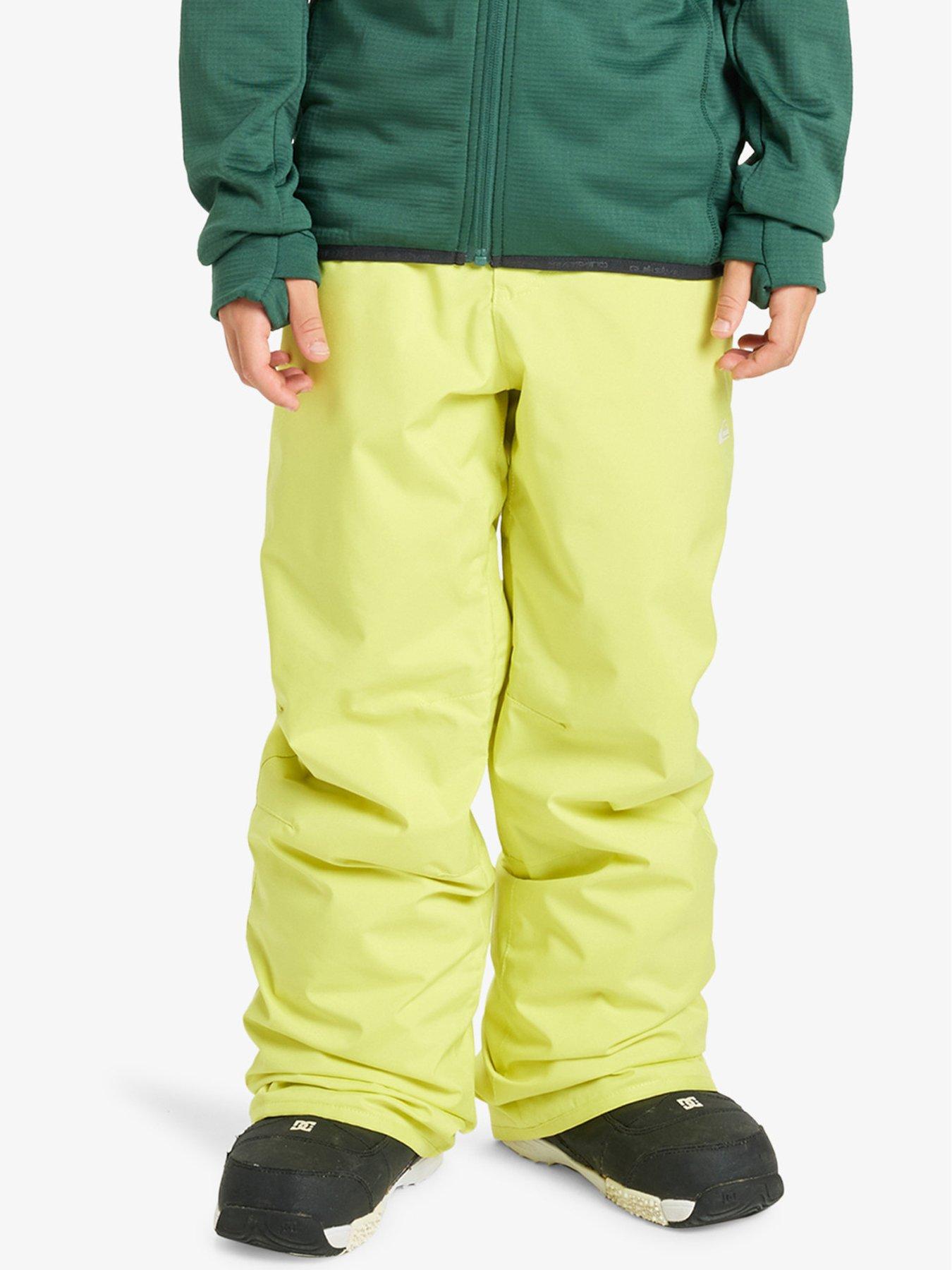 Quiksilver Junior Boys Skiing Estate Pants - Yellow