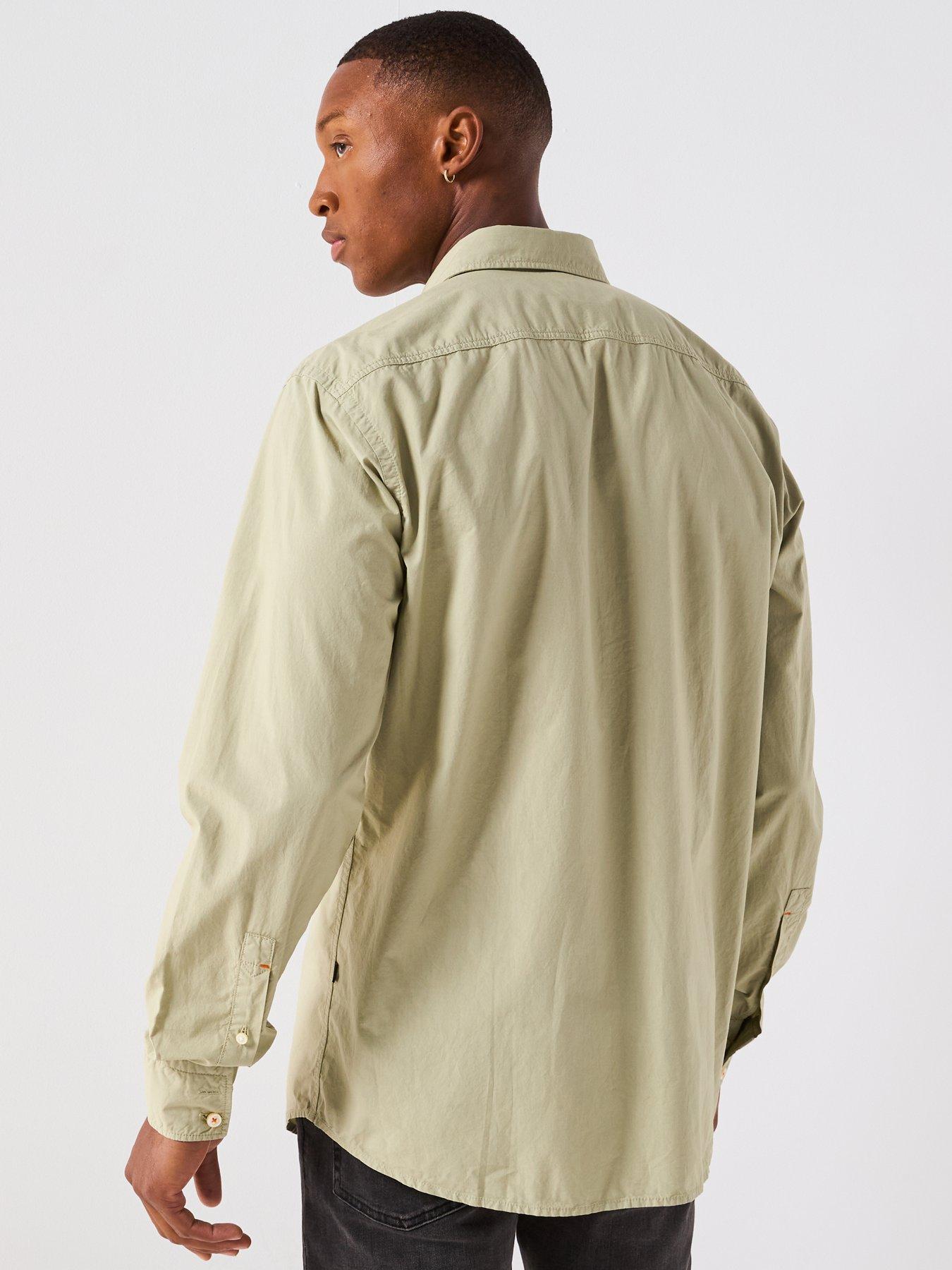 Image 2 of 6 of BOSS Relegant 6 M Regular Fit Logo Poplin Shirt - Green