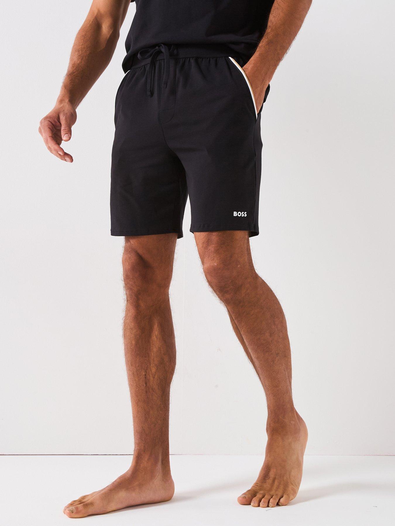 hugo-boss-unique-global-stripe-taped-loungewear-shorts-black