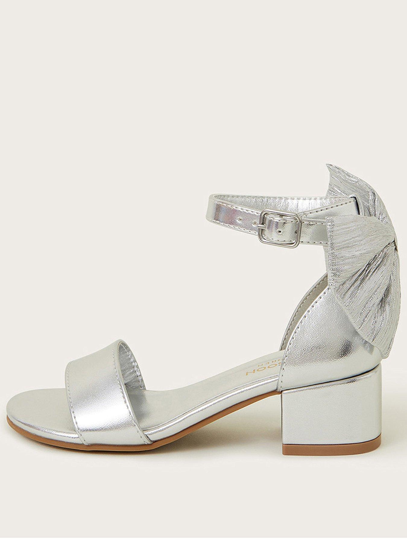 monsoon-girls-two-part-bow-heeled-sandals-silver