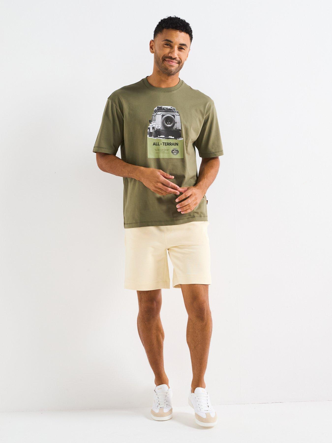 Image 3 of 4 of BOSS Wagon Relaxed Fit Jeep Graphic T-Shirt - Green