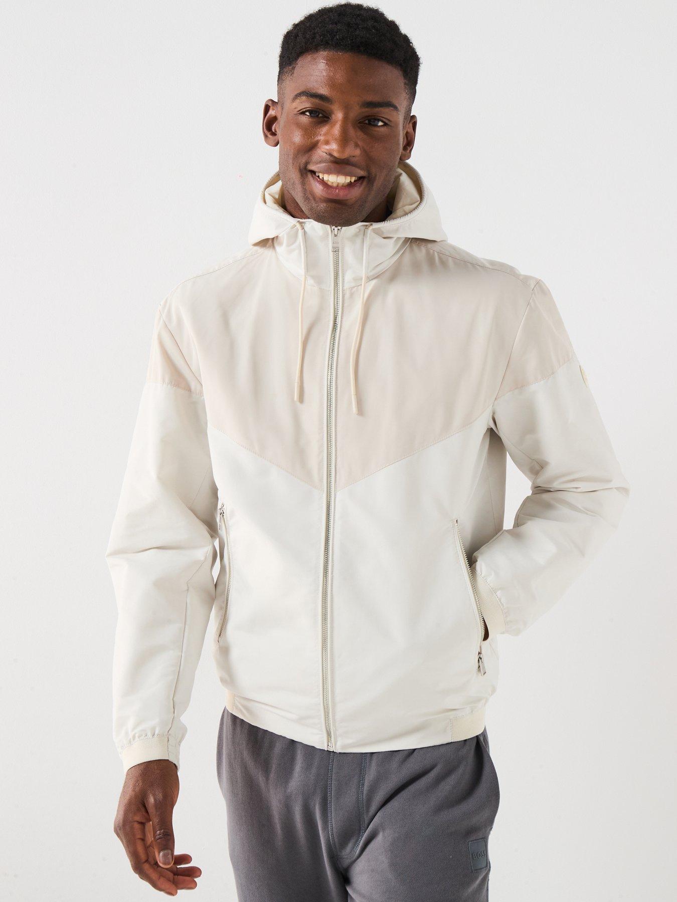 Image 5 of 6 of BOSS H-Cireno4 Lightweight Hooded Jacket - Beige