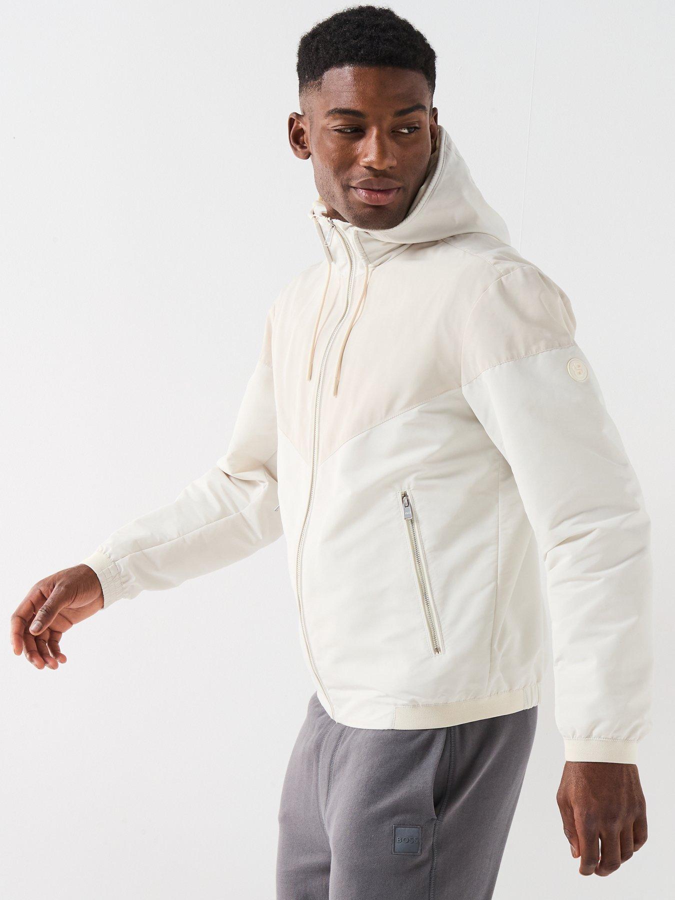Image 6 of 6 of BOSS H-Cireno4 Lightweight Hooded Jacket - Beige