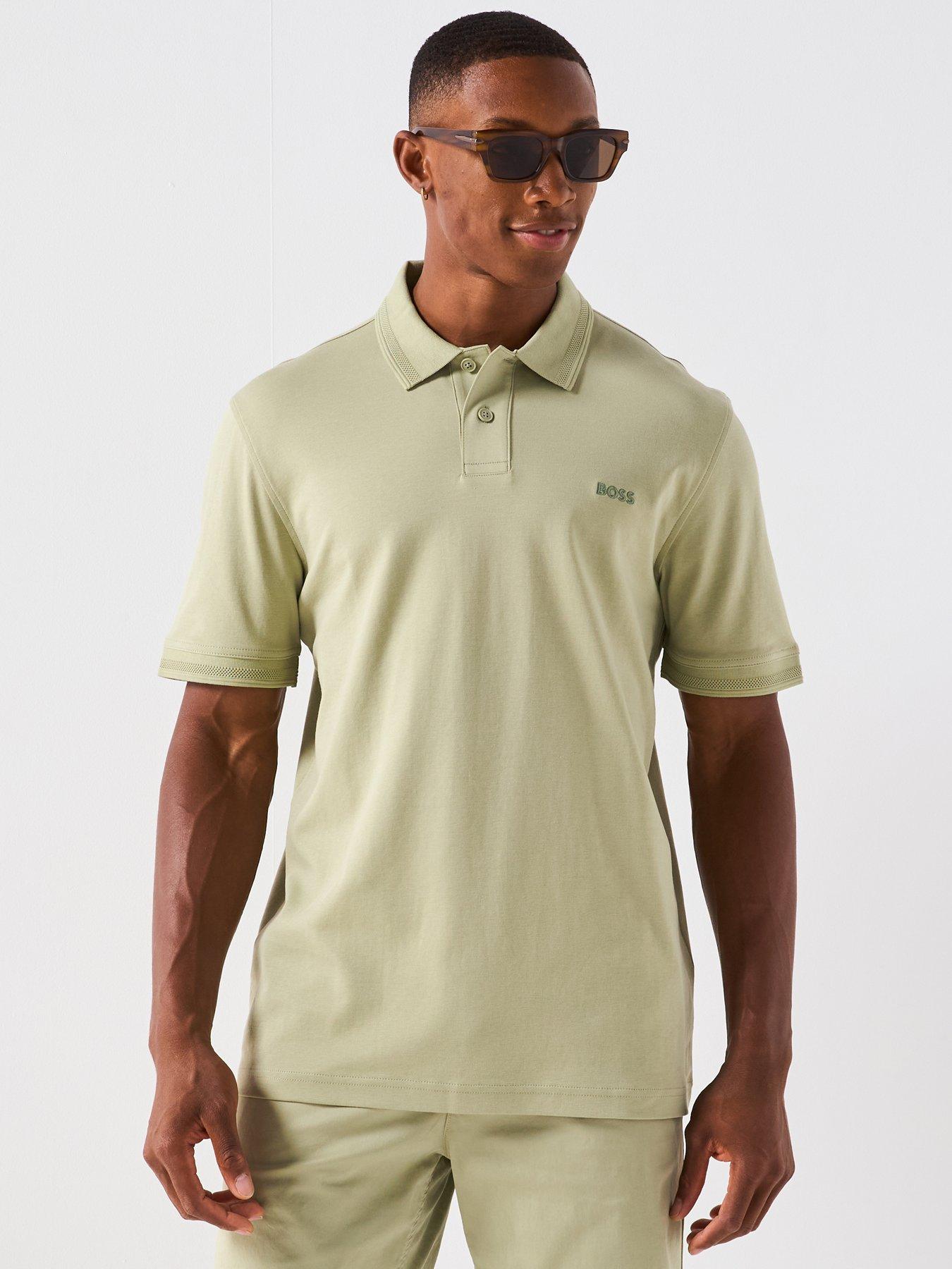 undefined Pe Interlock Tonal Logo Polo Shirt - Green
