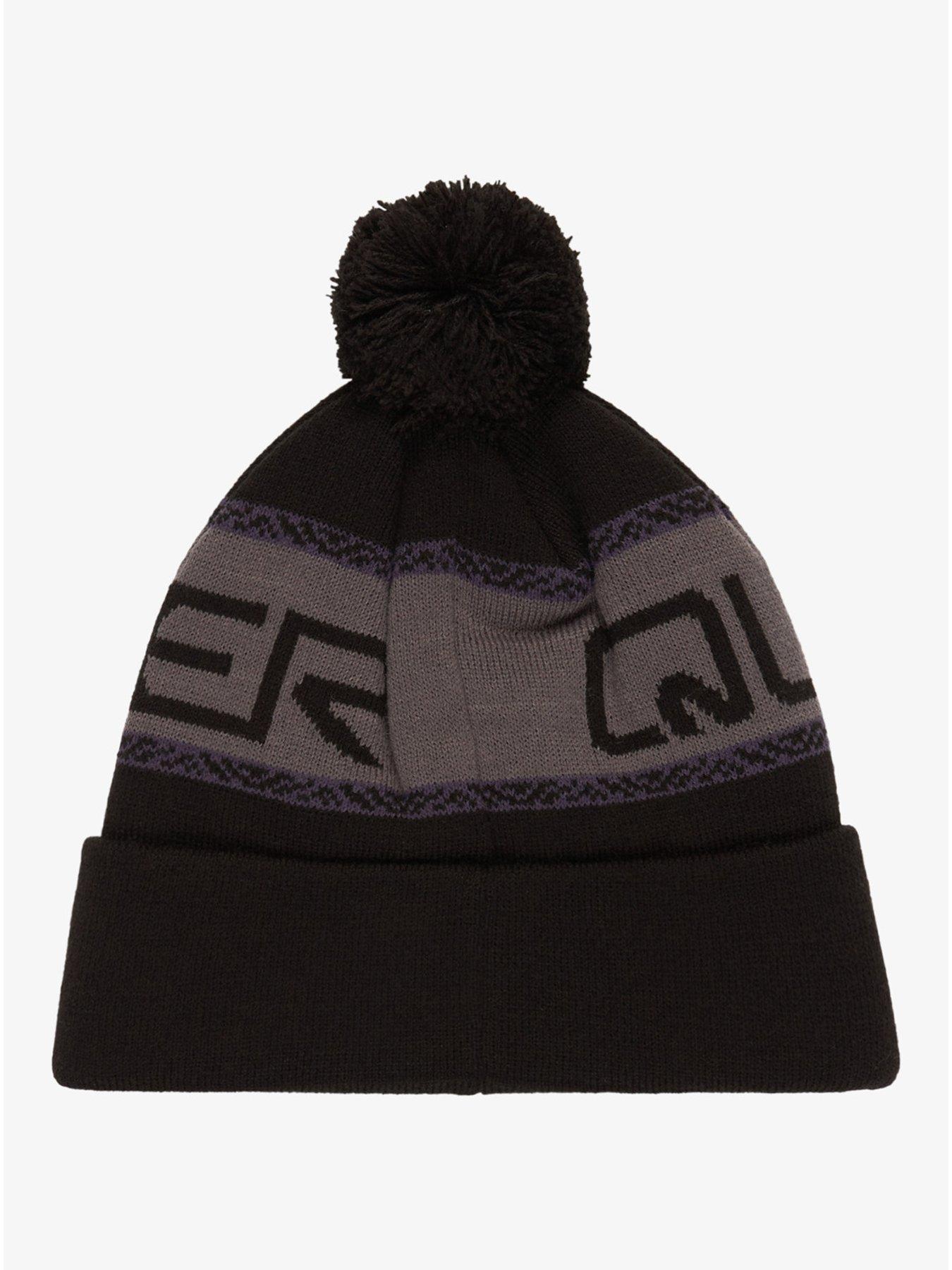 Image 2 of 2 of Quiksilver Mens Skiing Summit Beanie Hat - Black